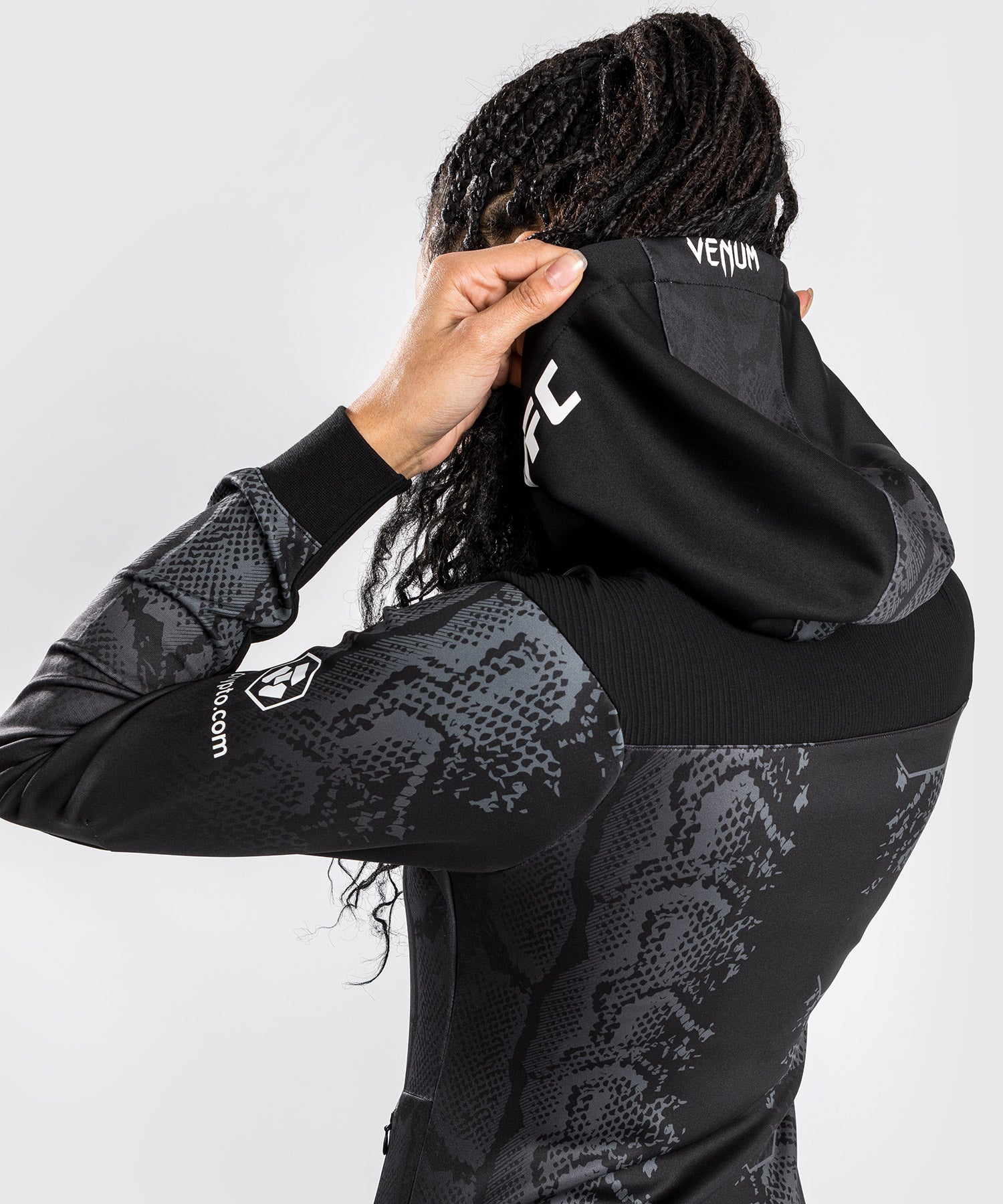 Veste à Capuche Personnalisée pour Femmes UFC Adrenaline by Venum Authentic Fight Night - Noir - product-type_Vestes
