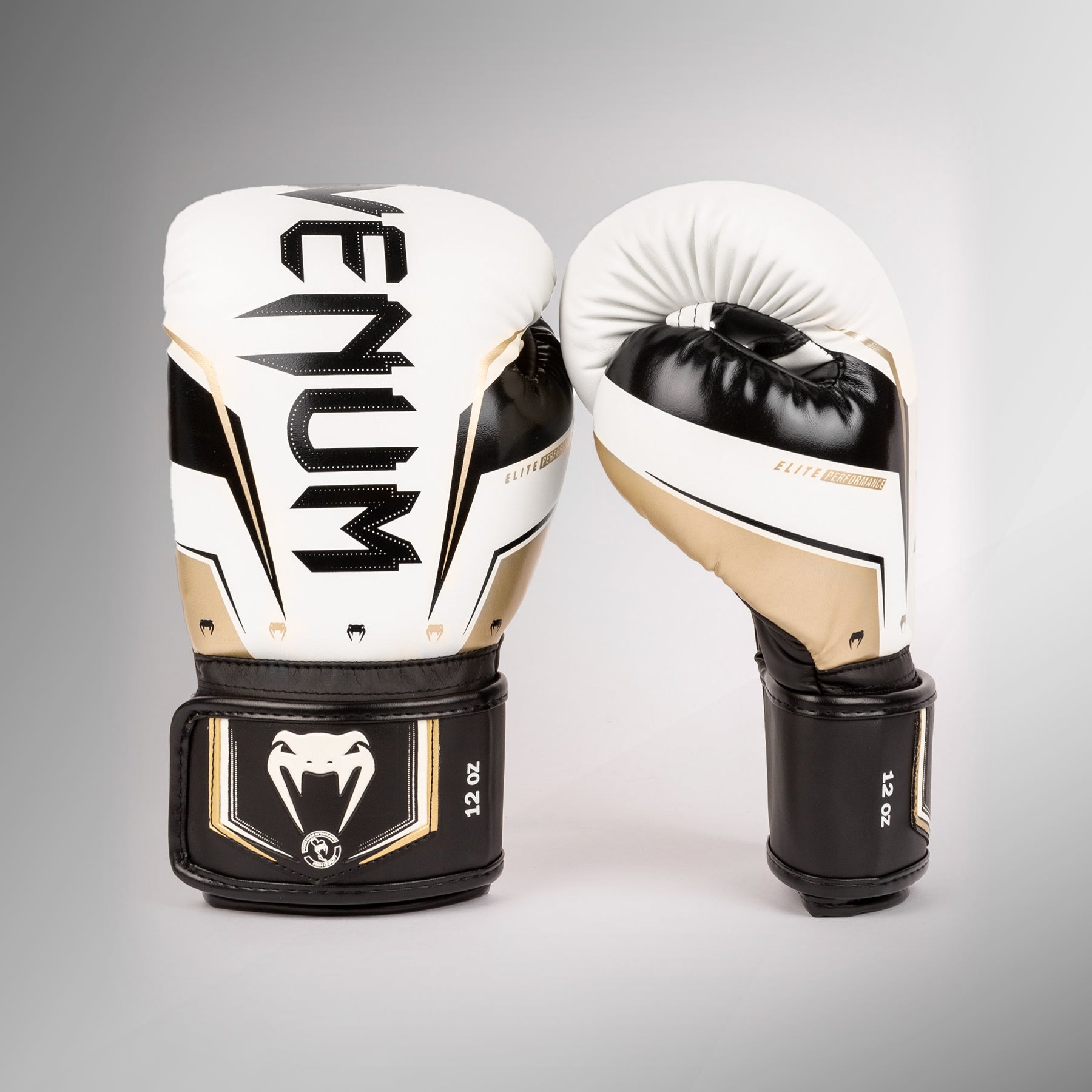 Gants de Boxe Venum Elite Evo - Blanc/Or - product-type_Gants de boxe