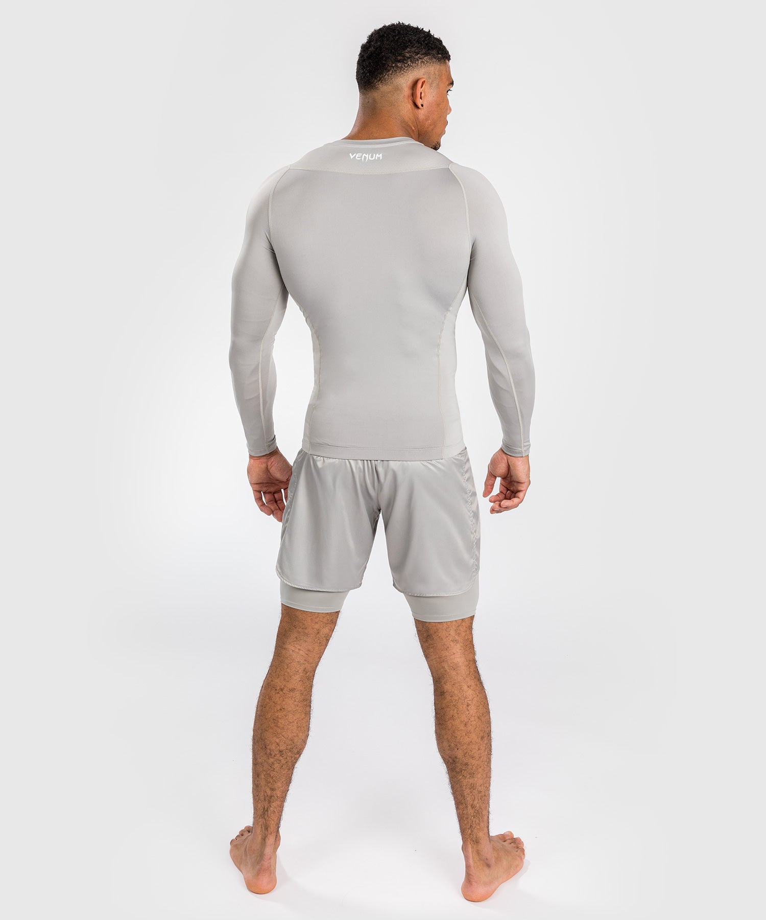 Rashguard à Manches Longues pour Hommes Venum Attack - Sable - T-shirts de compression