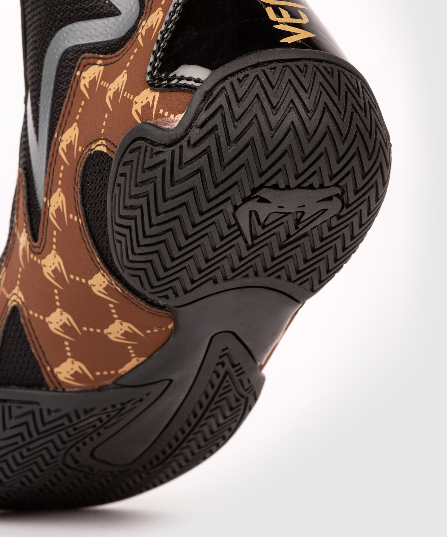 Chaussures de Boxe Venum Elite Evo Monogram - Noir/Marron - product-type_Chaussures de boxe