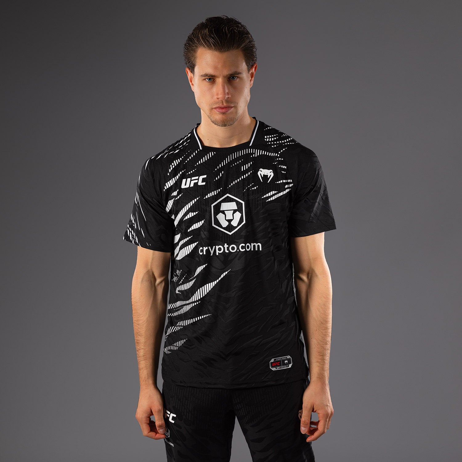 UFC Venum Authentic Fight Week 2.0 T-Shirt Black White - Fightwear Shop - Europe