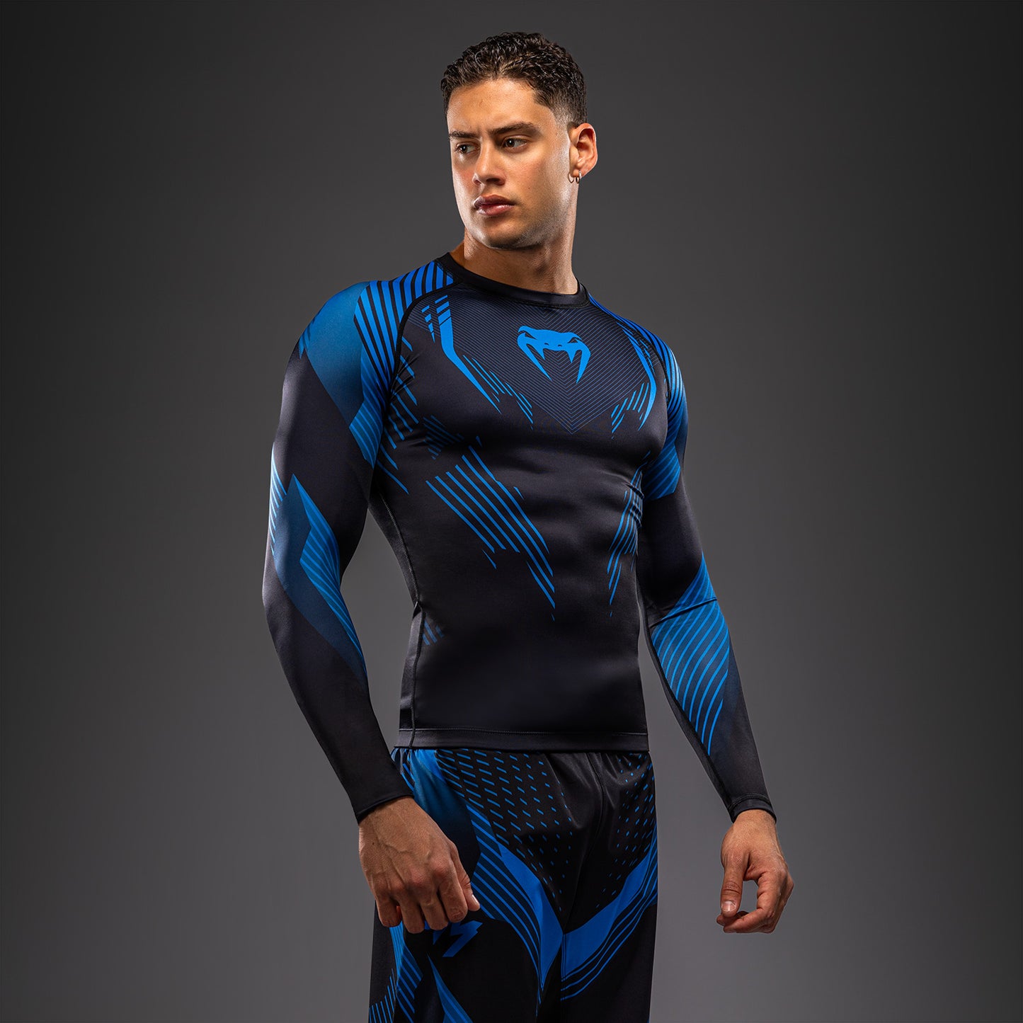 Rashguard à Manches Longues Venum No-Gi 6.0 - Noir/Bleu