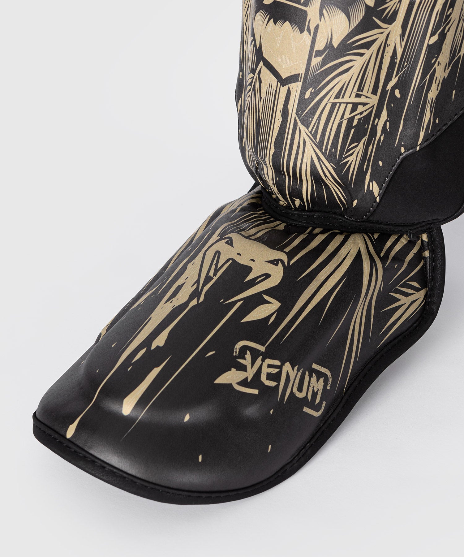 Protège-Tibias Venum Tiger pour Hommes - Noir/Orange Néon - product-type_Protège-tibias
