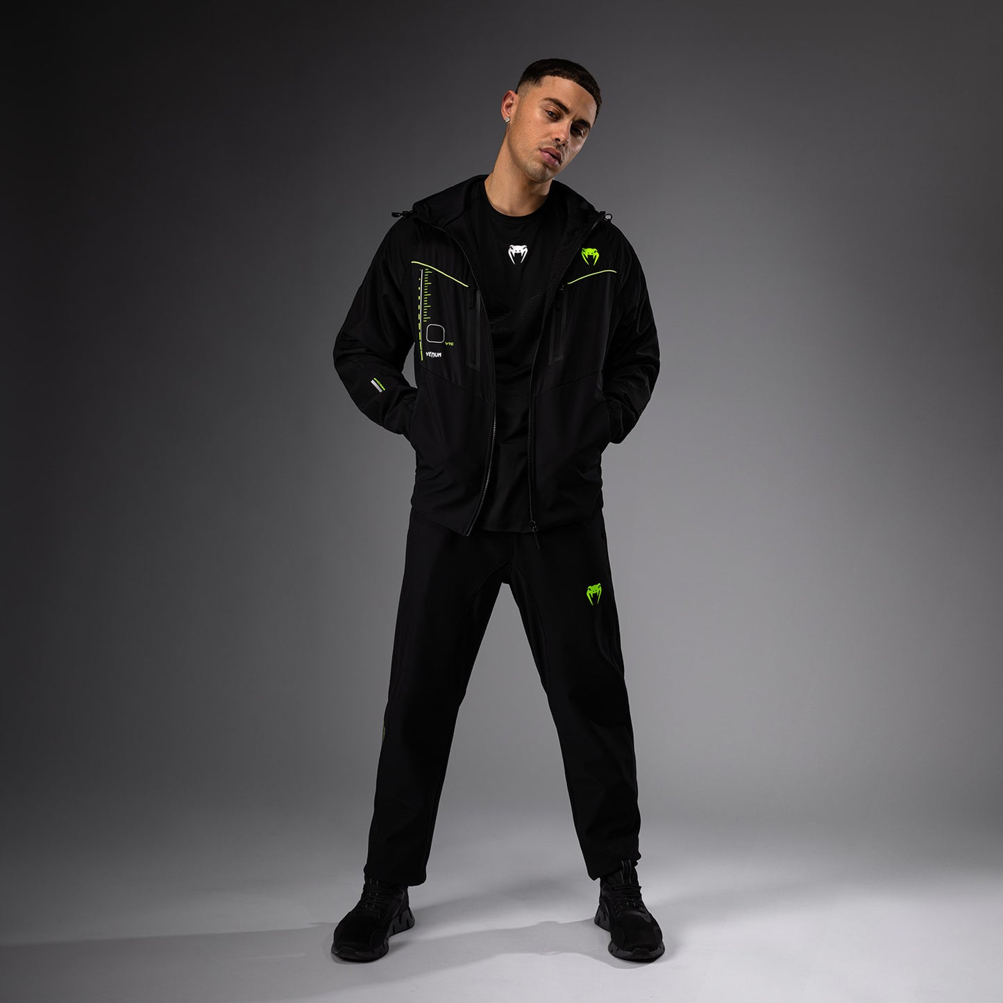 Veste de survêtement Venum Training Camp 4.0 - Noir/Vert Fluo - product-type_Vestes