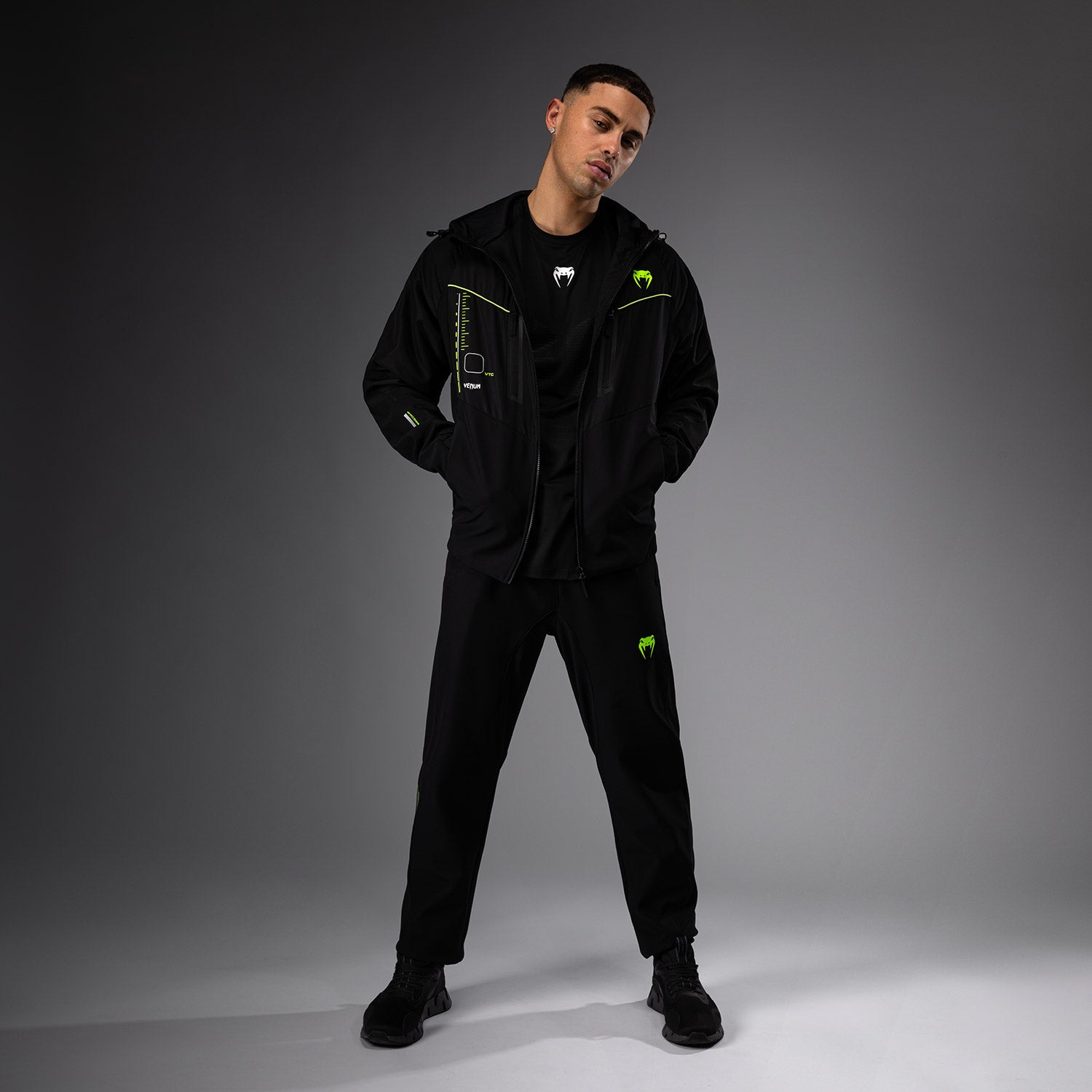 Veste de survêtement Venum Training Camp 4.0 - Noir/Vert Fluo - product-type_Vestes