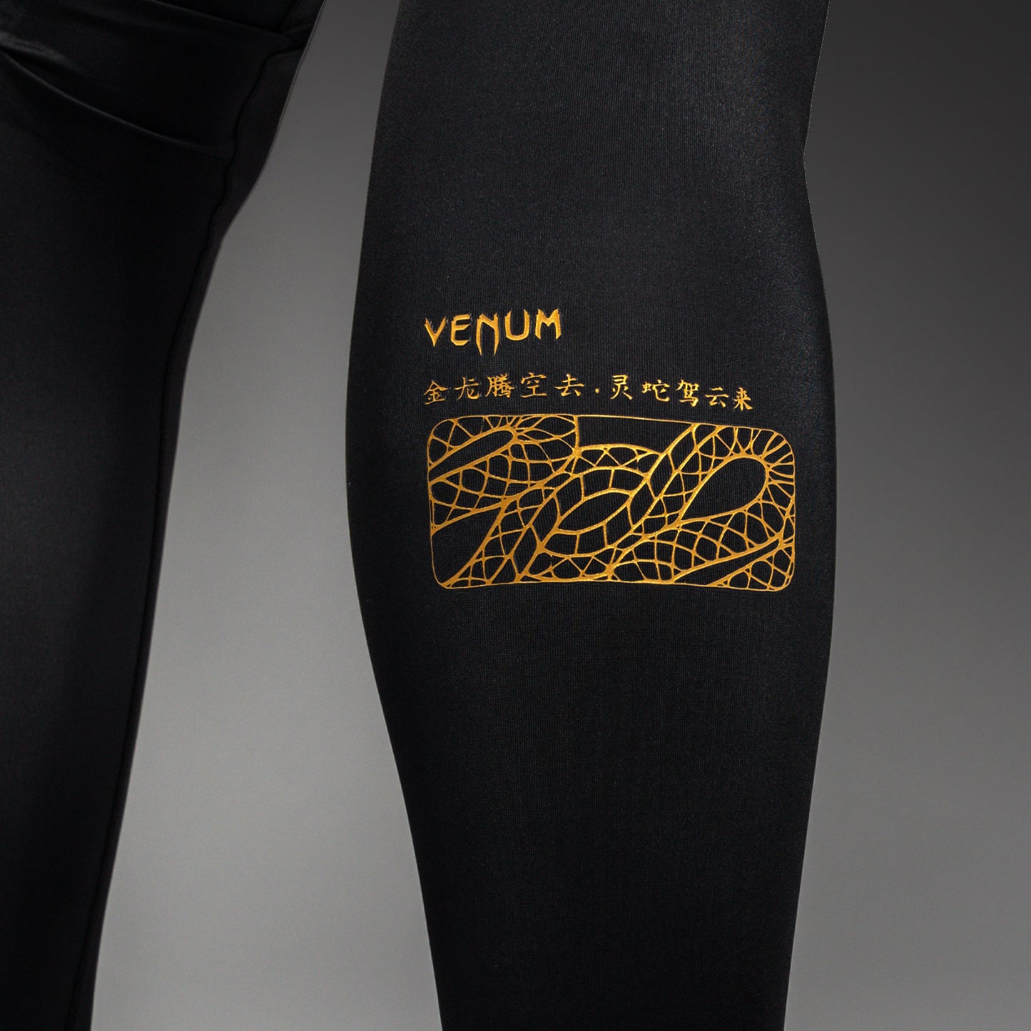 Pantalon de Compression Venum Serpenti – Noir/Argent/Or - product-type_Pantalons de Compression