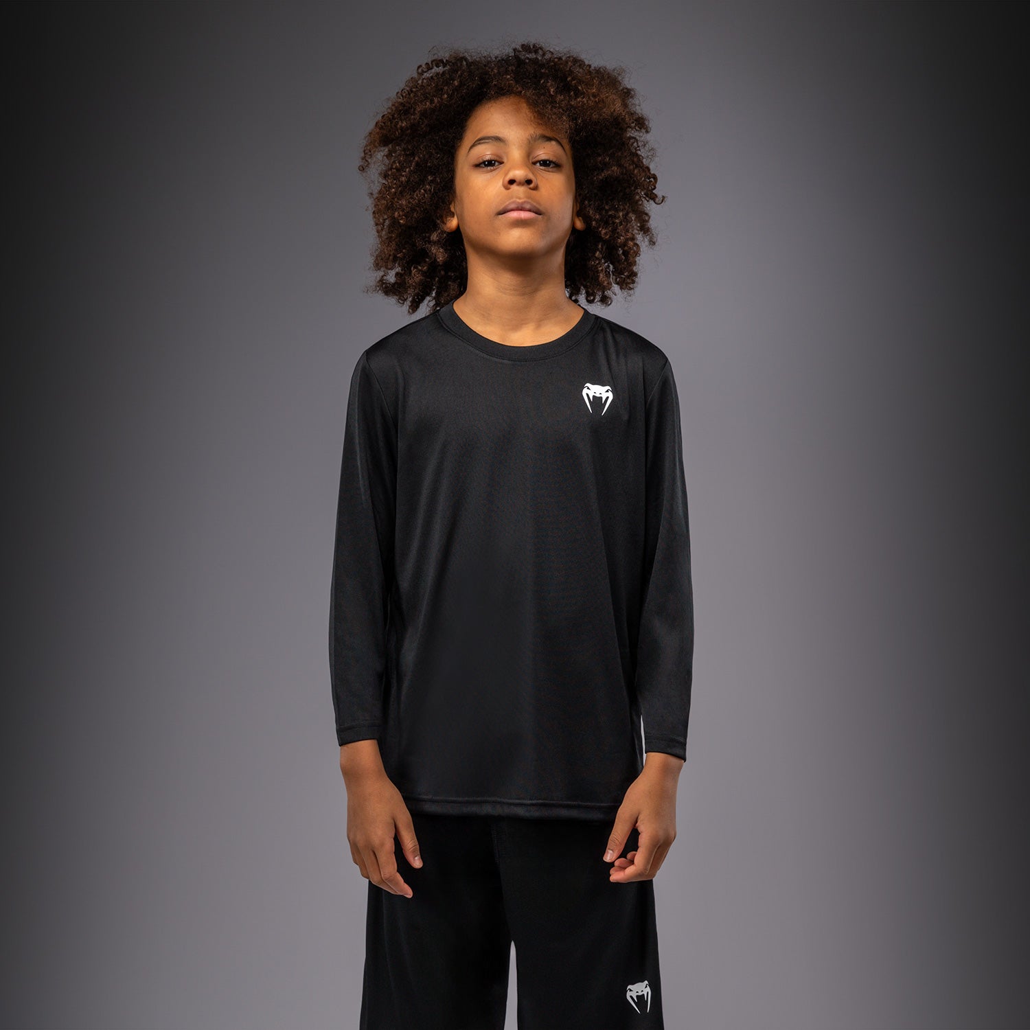 T-shirt à manches Longues pour Enfant Venum Lineup - Noir/Blanc - product-type_T-Shirts Dry Tech