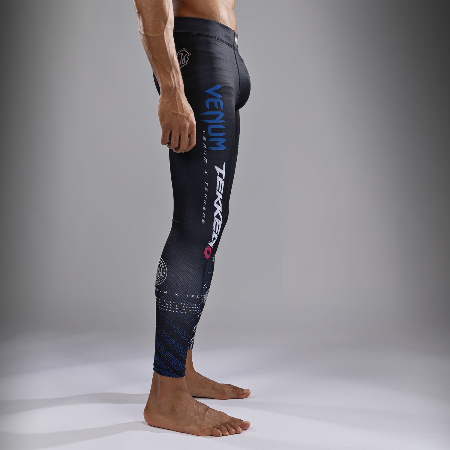 Pantalon de compression Venum x TEKKEN 8 - Paul Phoenix - Noir/Bleu - product-type_Pantalons de Compression