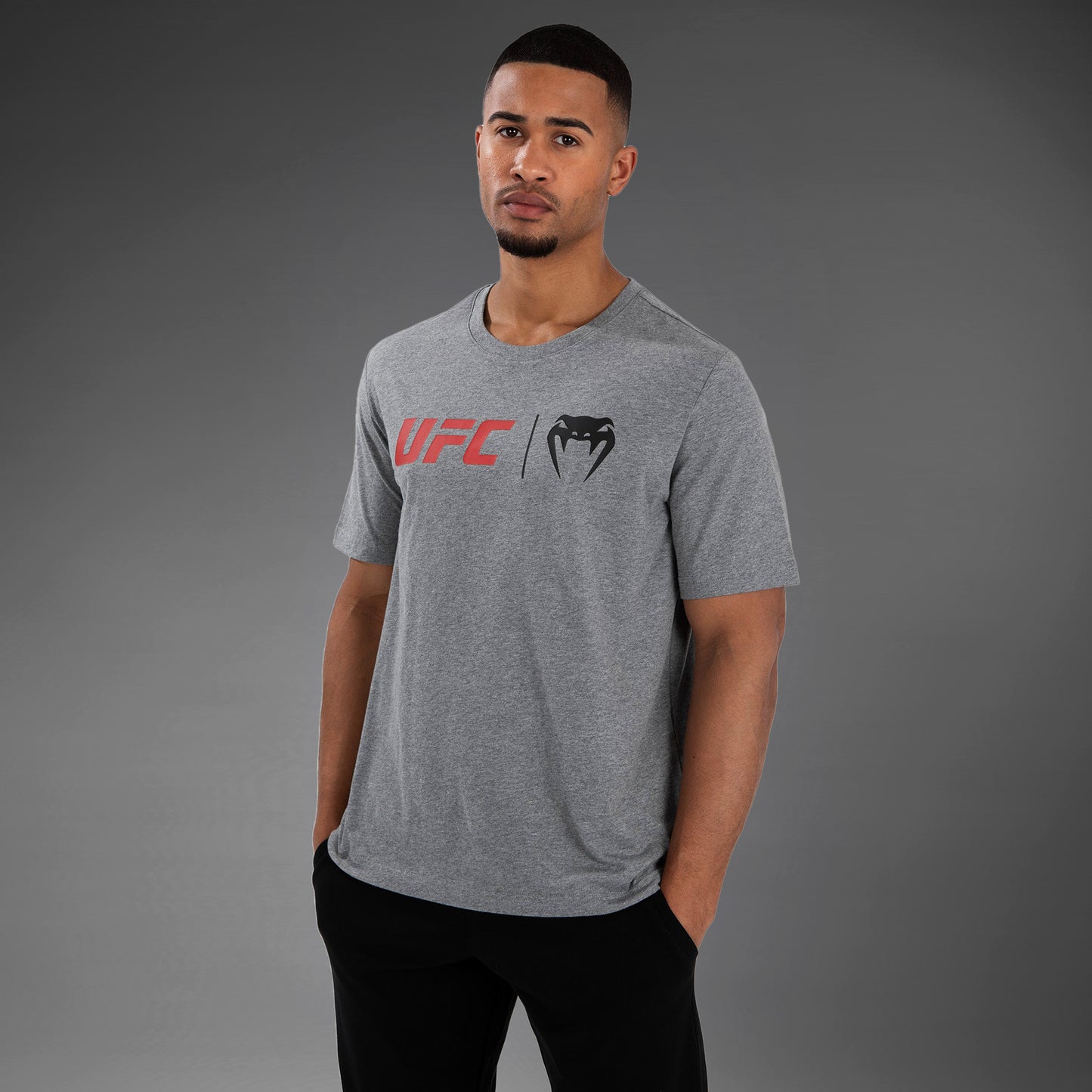 T-Shirt UFC Venum Classic - Gris/Rouge - product-type_T-Shirts