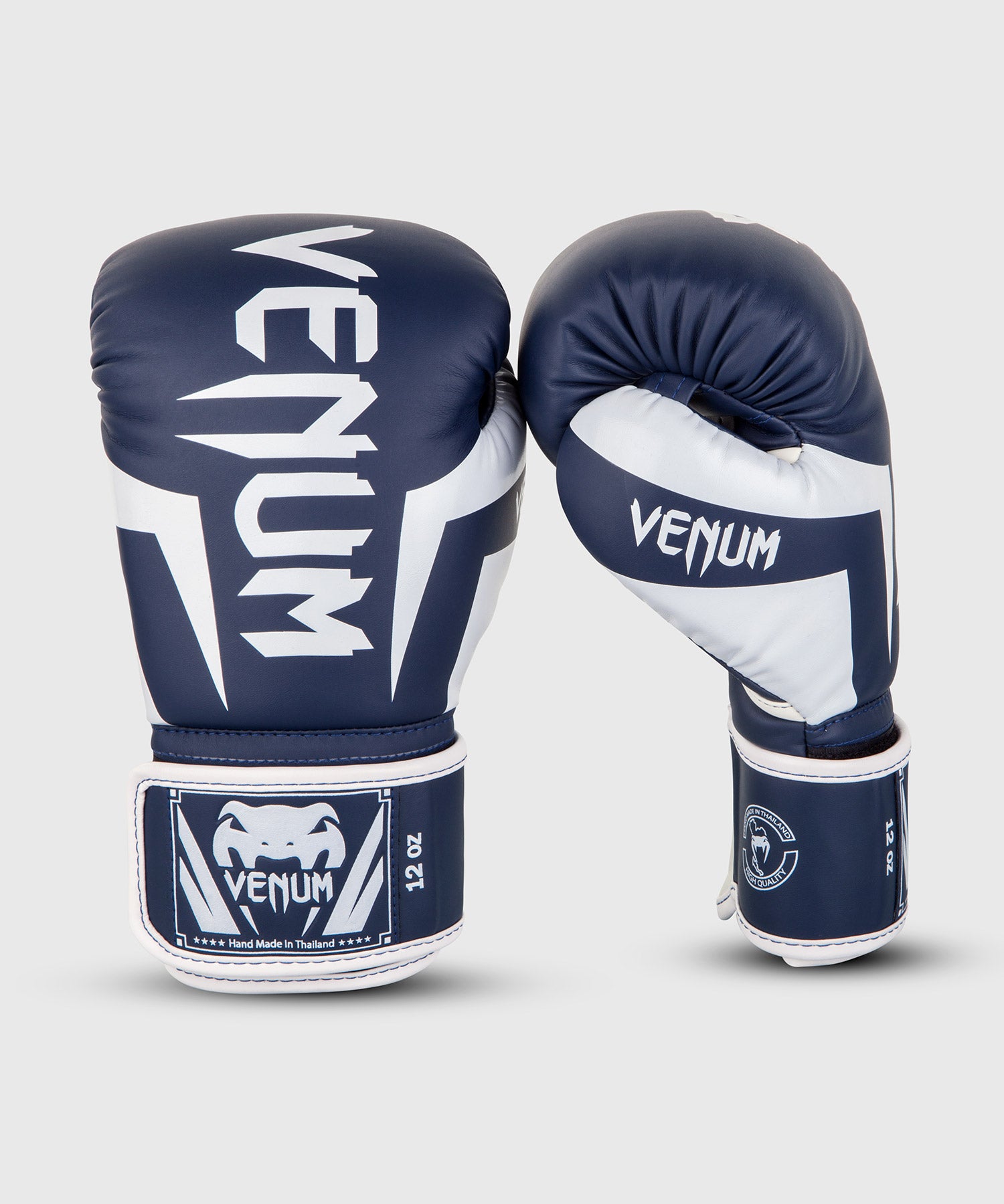 Gants de boxe Venum Elite - Blanc/Bleu Marine - product-type_Gants de boxe