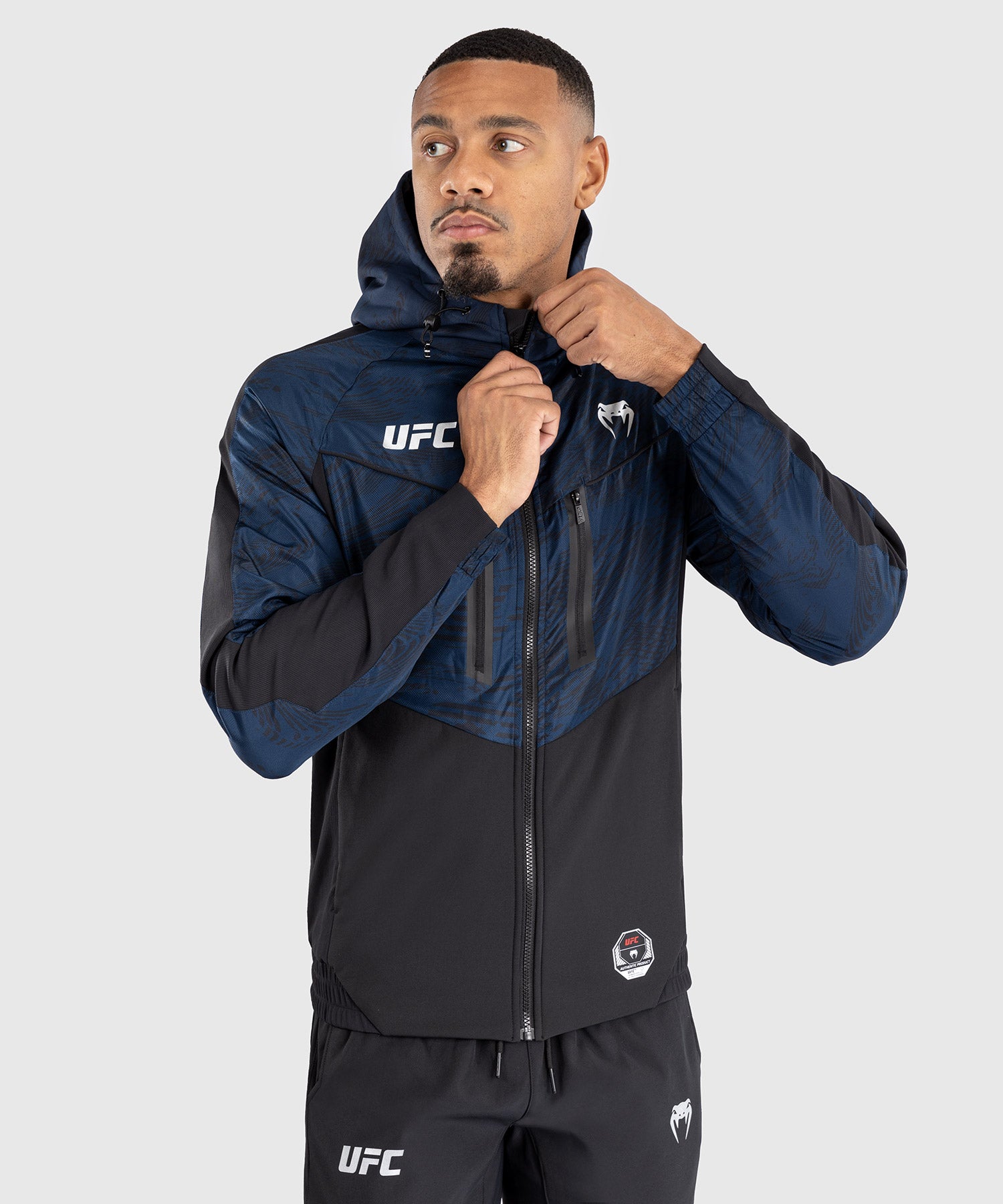 Veste à Capuche Zippé pour Hommes UFC Fusion by Venum Fight Week - Bleu Océanique - product-type_Vestes