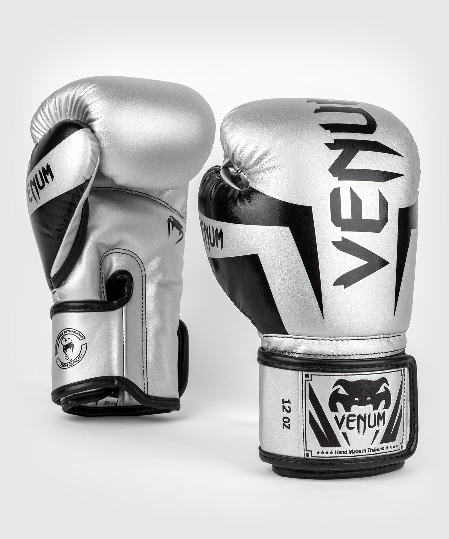 Gants de boxe Venum Elite - Argent/Noir - product-type_Gants de boxe