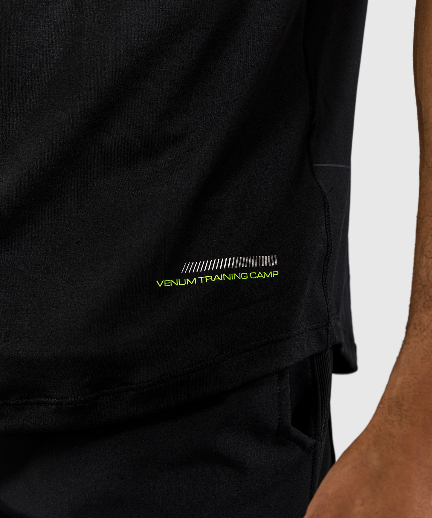 T-shirt Dry Tech Venum Training Camp 4.0 - Noir/Vert fluo - product-type_T-Shirts Dry Tech