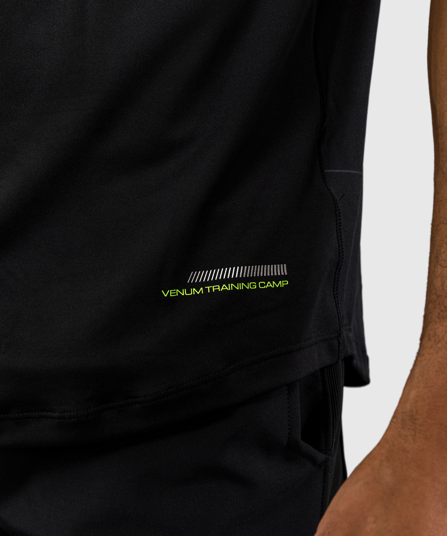 T-shirt Dry Tech Venum Training Camp 4.0 - Noir/Vert fluo - product-type_T-Shirts Dry Tech