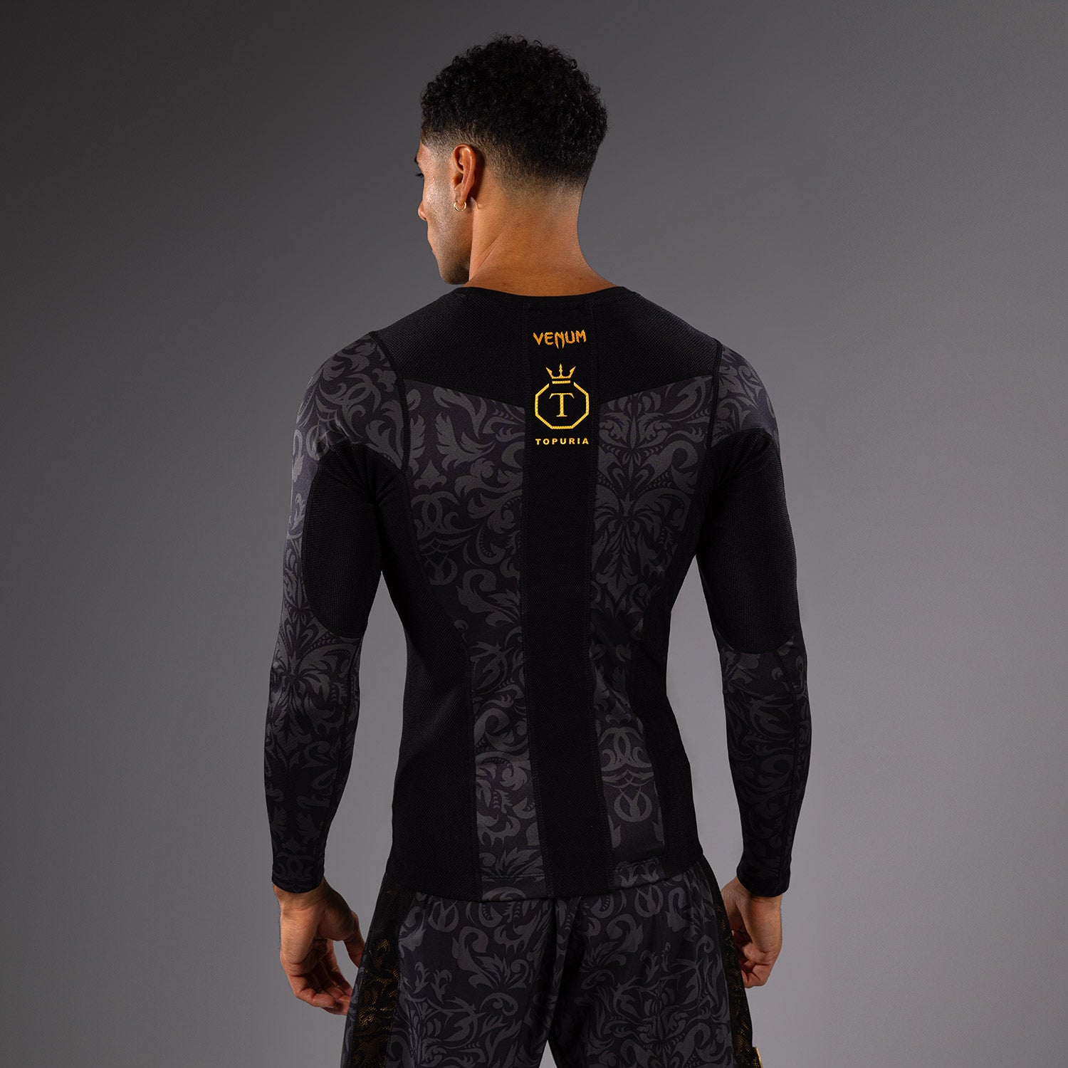 Rashguard à Manches Longues Venum x Topuria Unmatched Edition - Noir/Or - product-type_T-Shirts de Compression