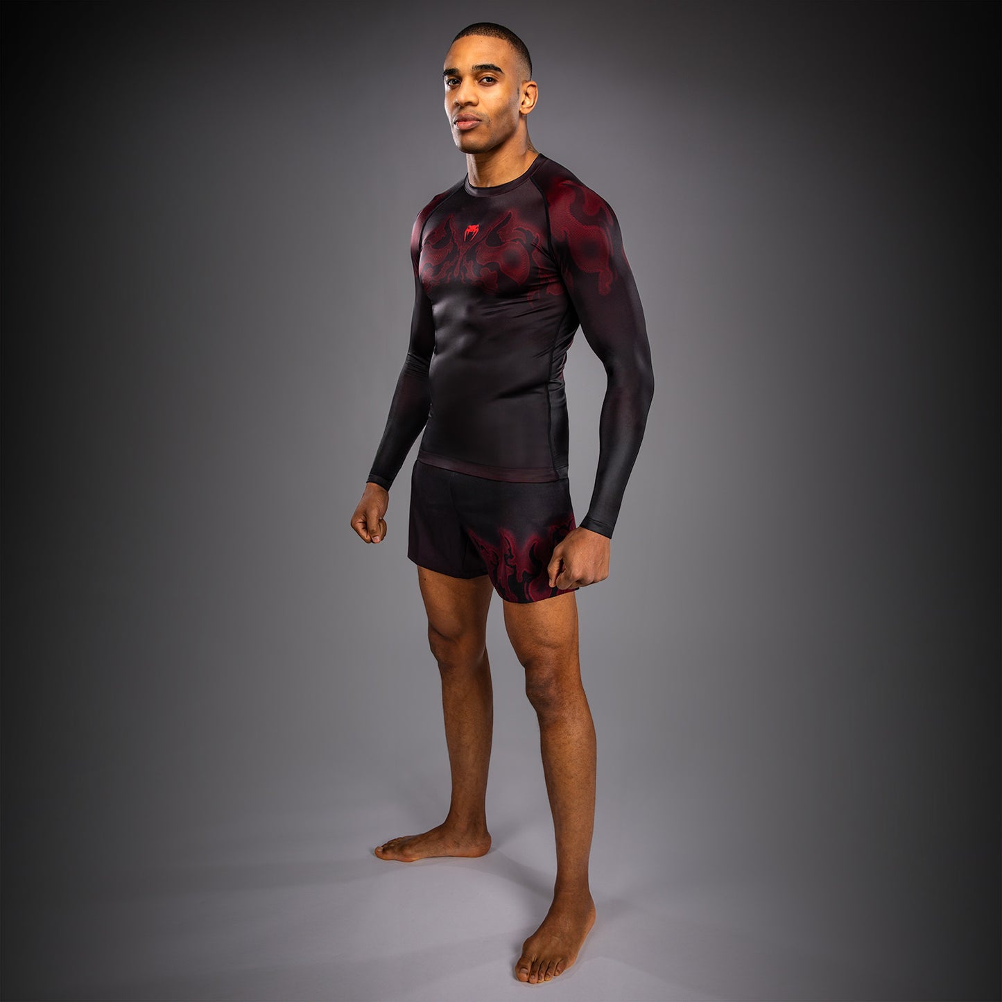 Rashguard à Manches Longues Venum Spectre – Noir/Rouge - product-type_T-Shirts de Compression