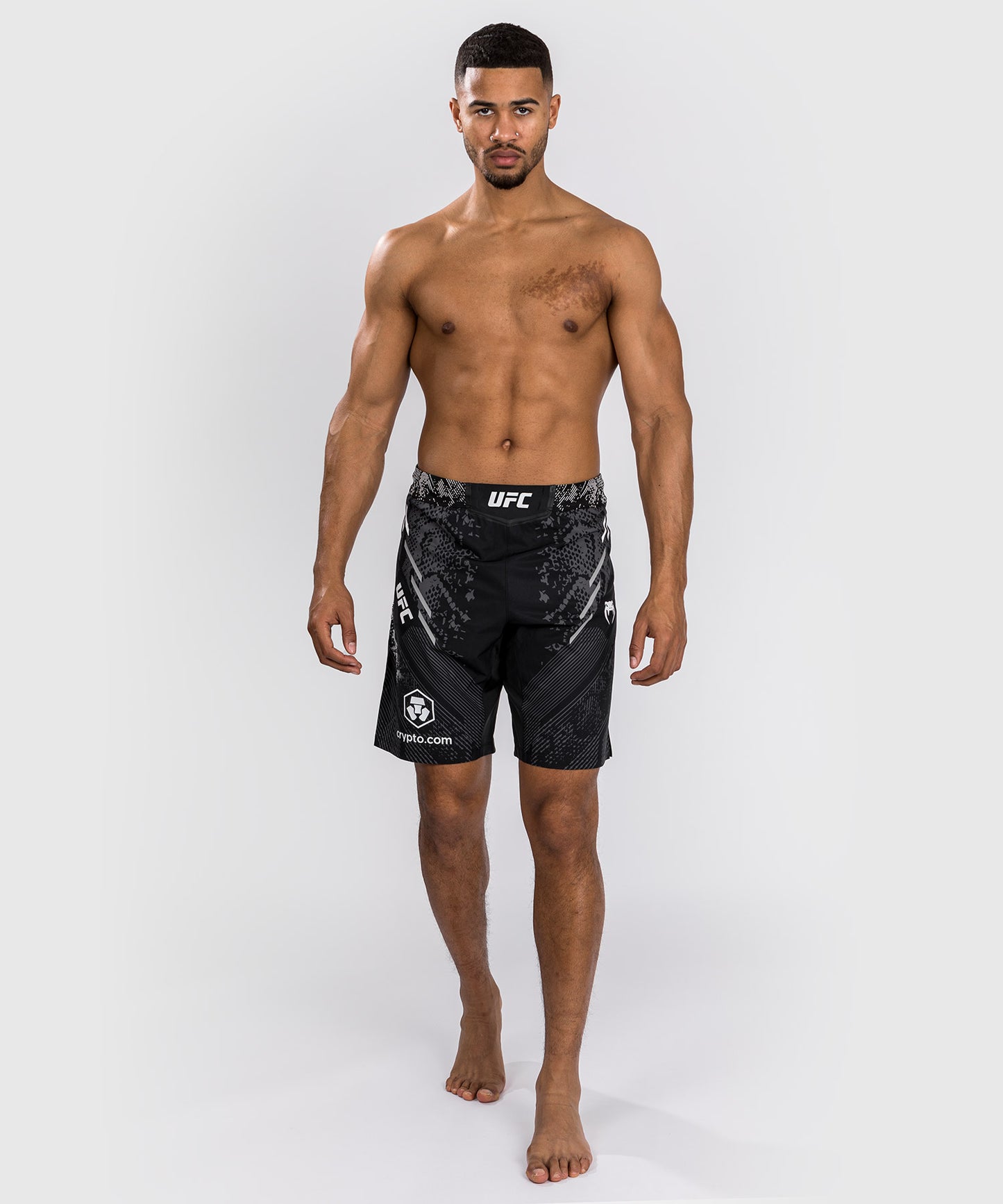 Short de combat personnalisé Coupe longue pour Hommes UFC Adrenaline by Venum Authentic Fight Night – Noir - Shorts de MMA