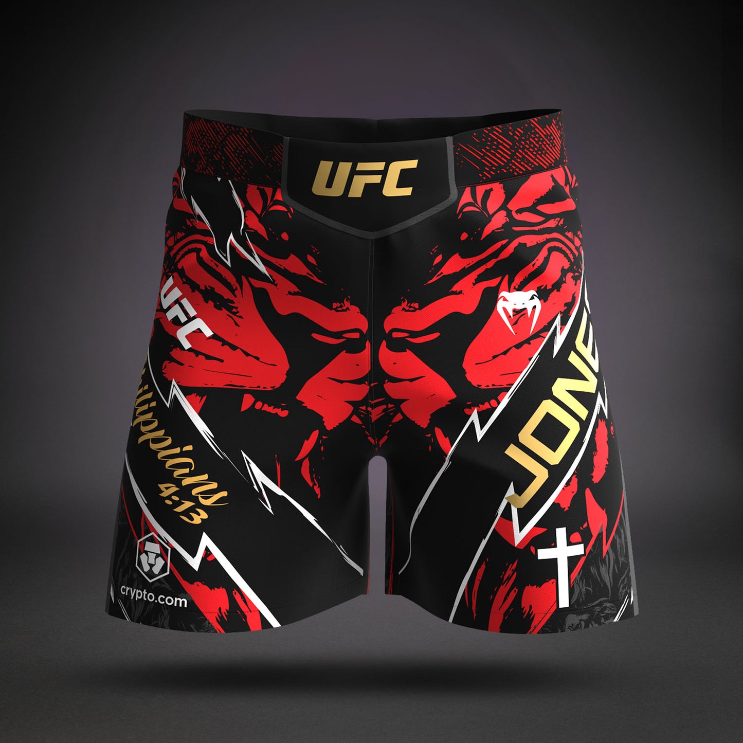 Short de combat pour Hommes UFC Unrivaled by Venum Jon Jones - Rouge - product-type_Shorts de MMA