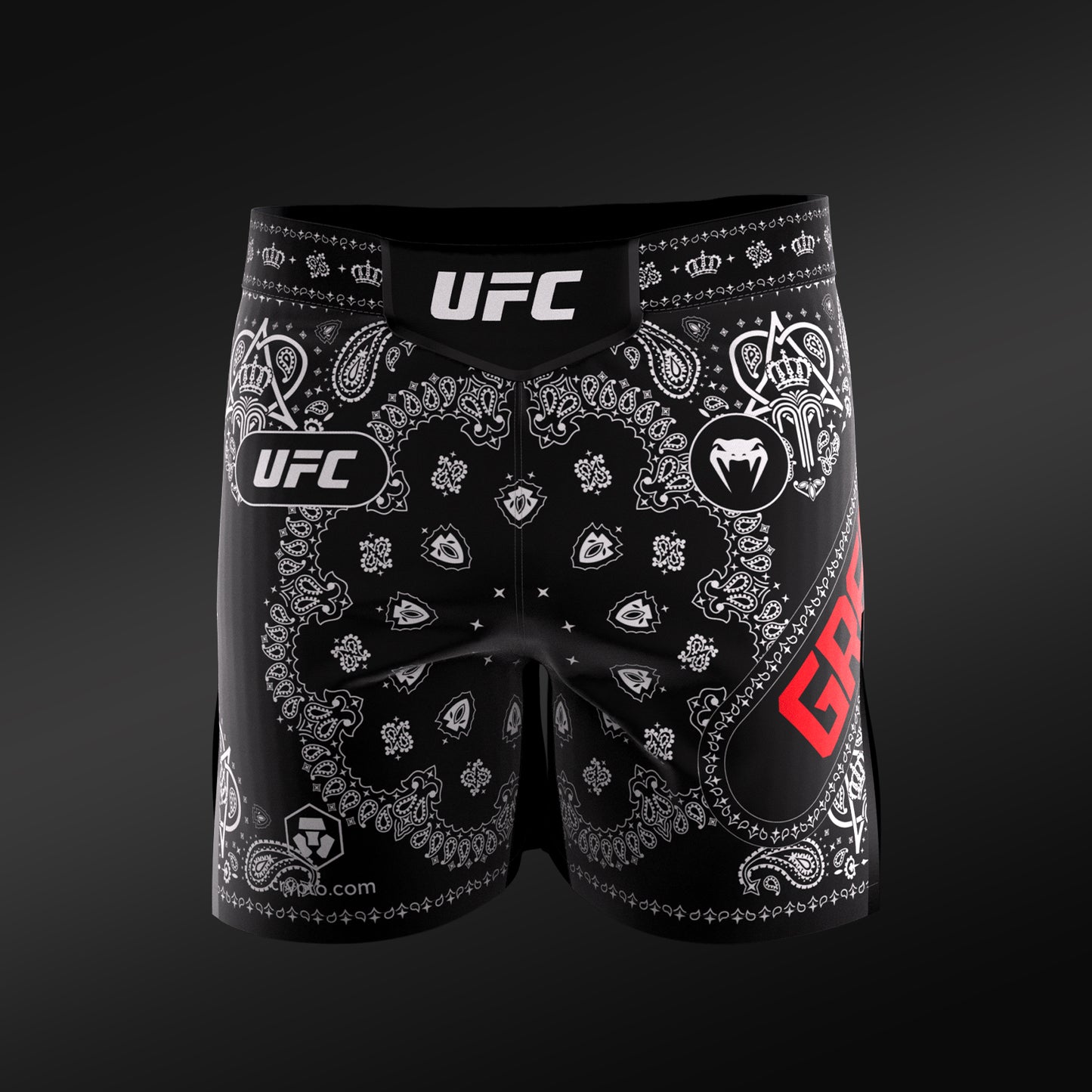 Short de compression pour homme UFC Adrenaline Unrivaled by VENUM King Green - Noir