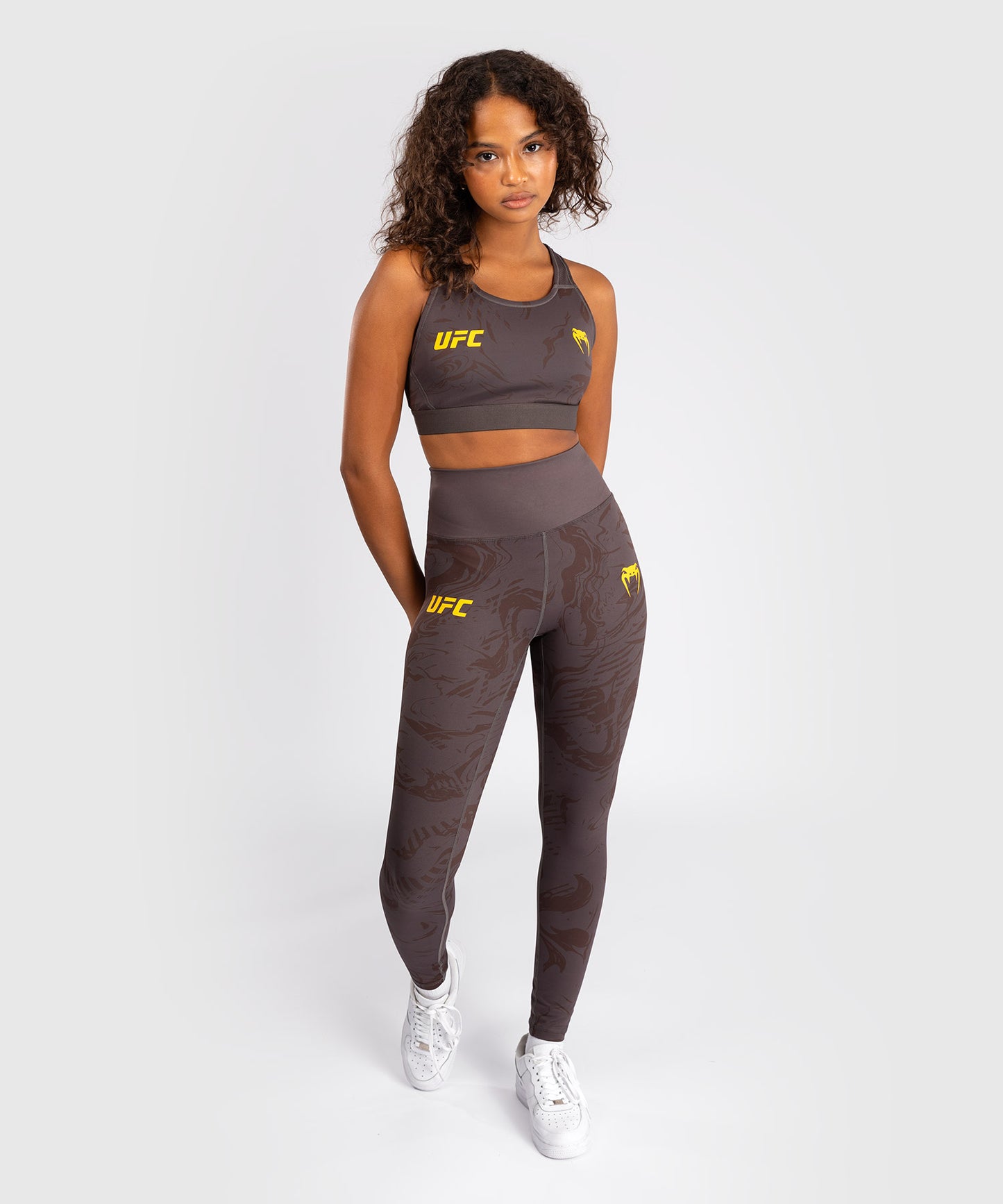 Leggings Performance pour Femmes UFC Fusion by Venum Fight Week - Marron Terrestre - product-type_Leggings