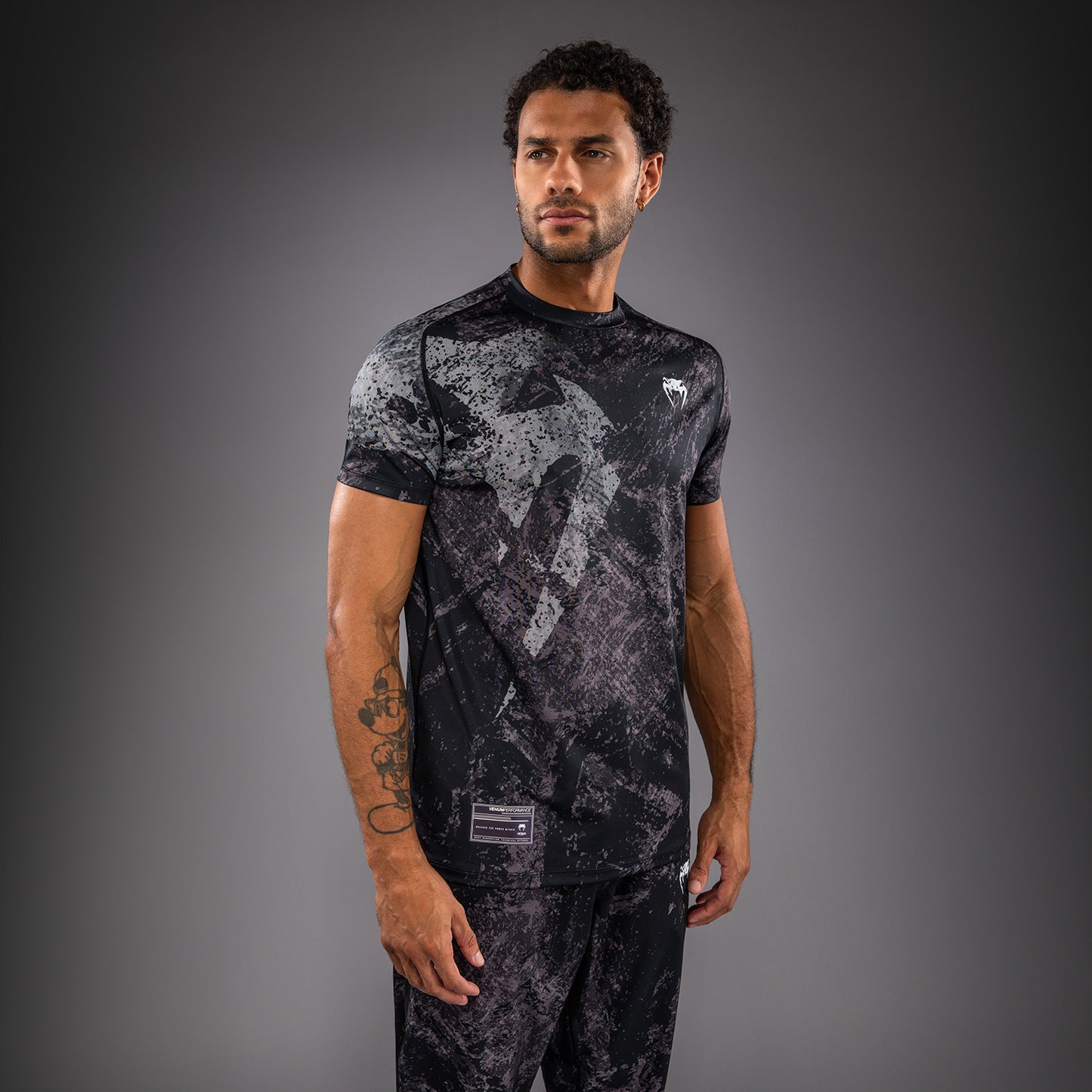 T-shirt Dry Tech Venum Rage & Workout - Noir/Gris