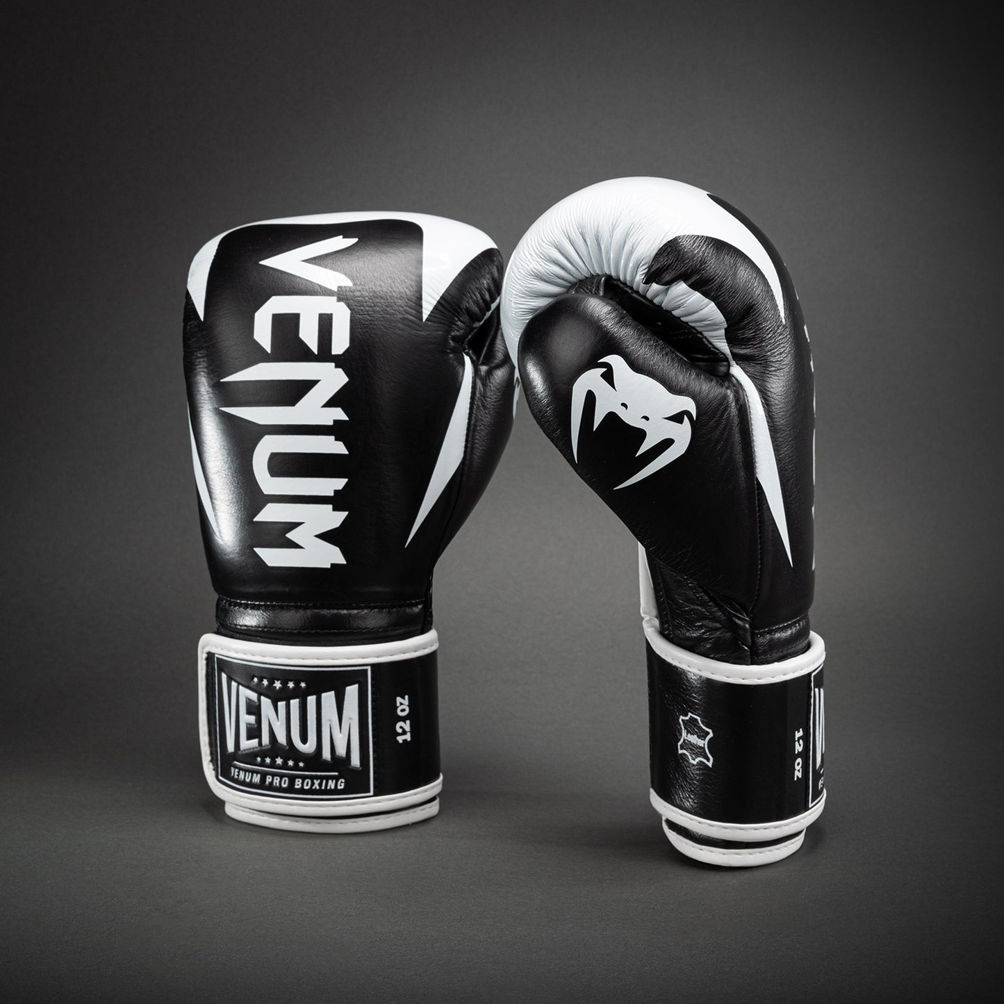 Gants de boxe pro Venum Hammer Velcro - Noir/Blanc - product-type_Gants de boxe