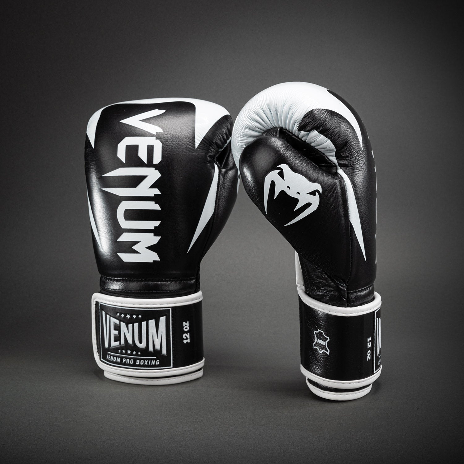 Gants de boxe pro Venum Hammer Velcro - Noir/Blanc - product-type_Gants de boxe