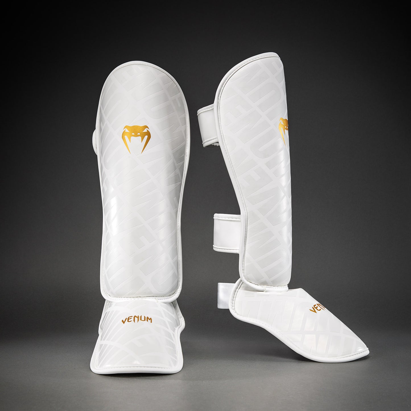 Protège-tibias Venum Contender 1.5 XT 3D - Blanc/Or