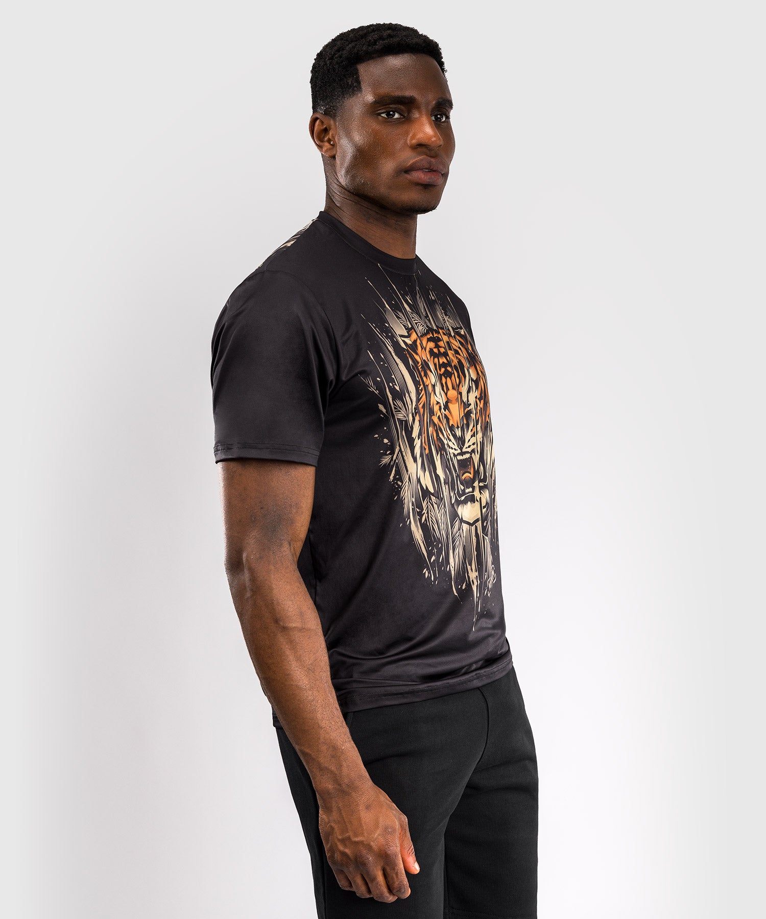 T-Shirt Dry-Tech Venum Tiger - Noir/Orange Néon - product-type_T-Shirts Dry Tech