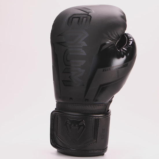 Gants de Boxe Venum Elite Evo - Noir/Noir - Gants de boxe