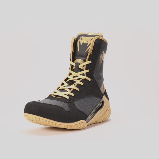 Chaussures de boxe Venum Elite - Noir/Beige - product-type_Chaussures de boxe