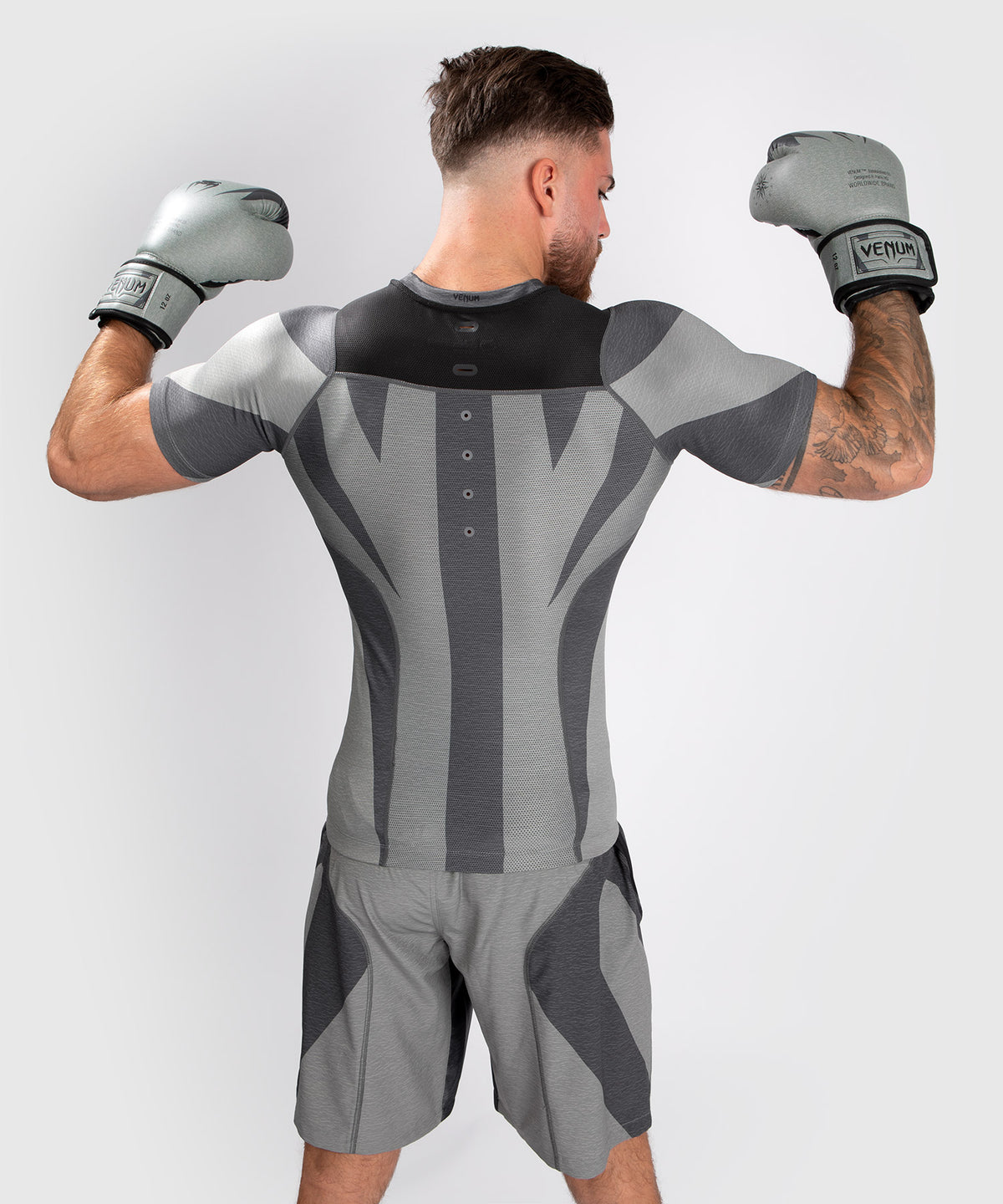 T-Shirt de Compression Venum Stone - Manches Courtes - Vert Minéral - T-shirts de compression