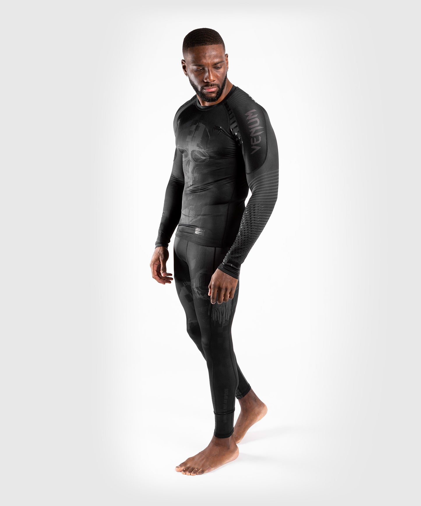 T-Shirt de compression Venum Skull - Manches longues - Noir/Noir - product-type_T-Shirts de Compression