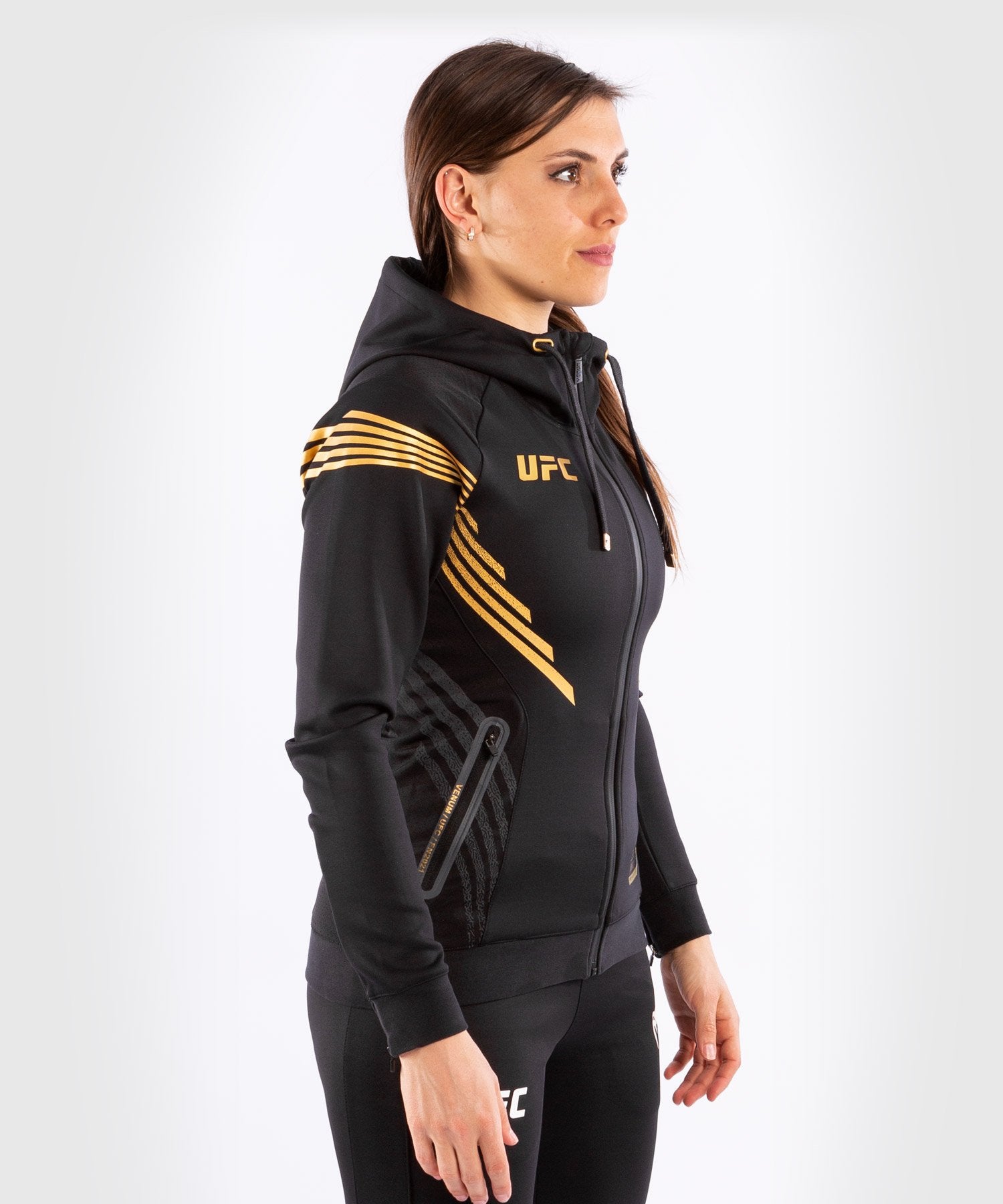 Sweatshirt à Capuche Femme Fighters UFC Venum Authentic Fight Night - Champion - Sweatshirts