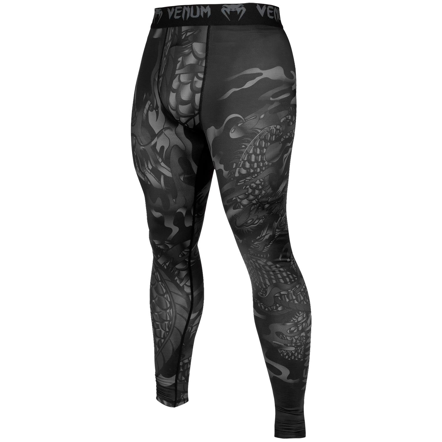 Pantalon de compression Venum Dragon's Flight - Noir/Noir - Pantalons de compression