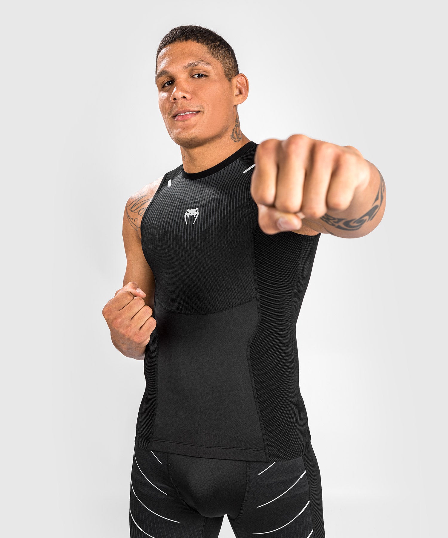 Rashguard Venum Sans Manches Biomecha - Noir/Gris - product-type_Débardeurs de Compression