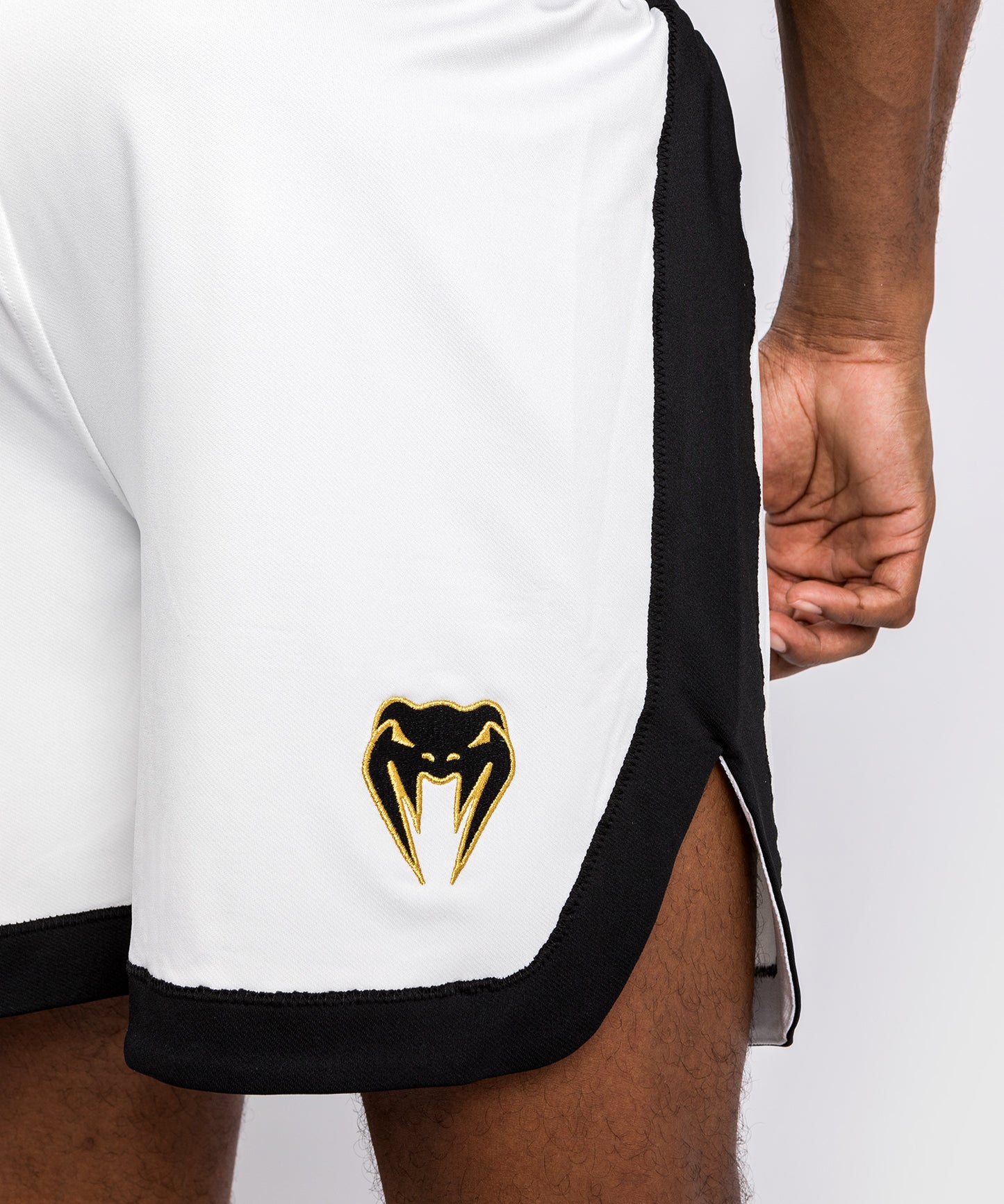 Short de boxe Venum Classic - Blanc/Noir - product-type_Shorts de boxe