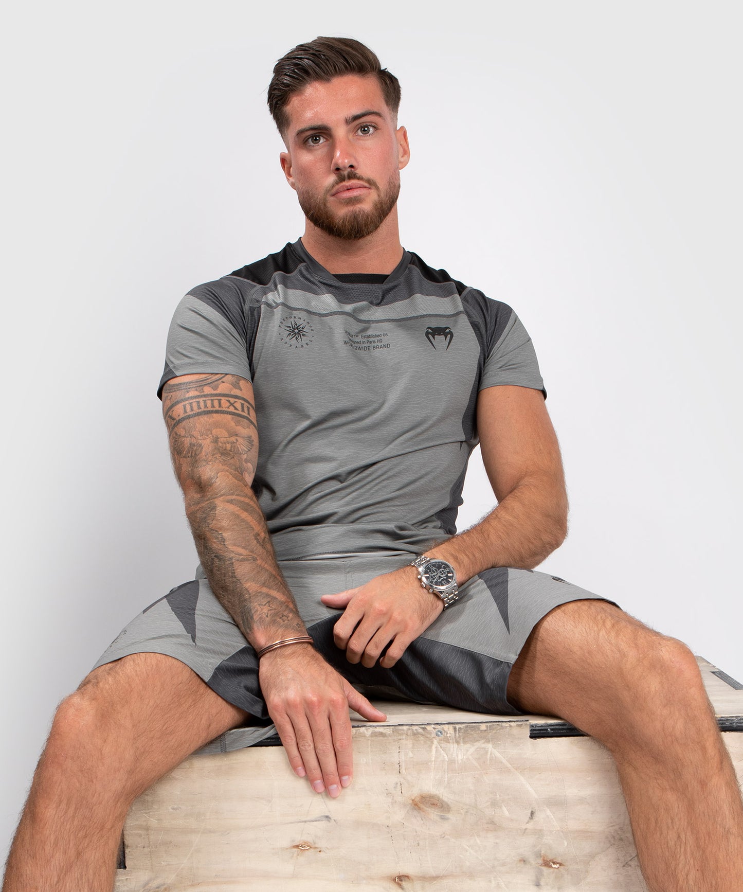 T-shirt Dry Tech Venum Stone - Manches Courtes - Vert Minéral - 
