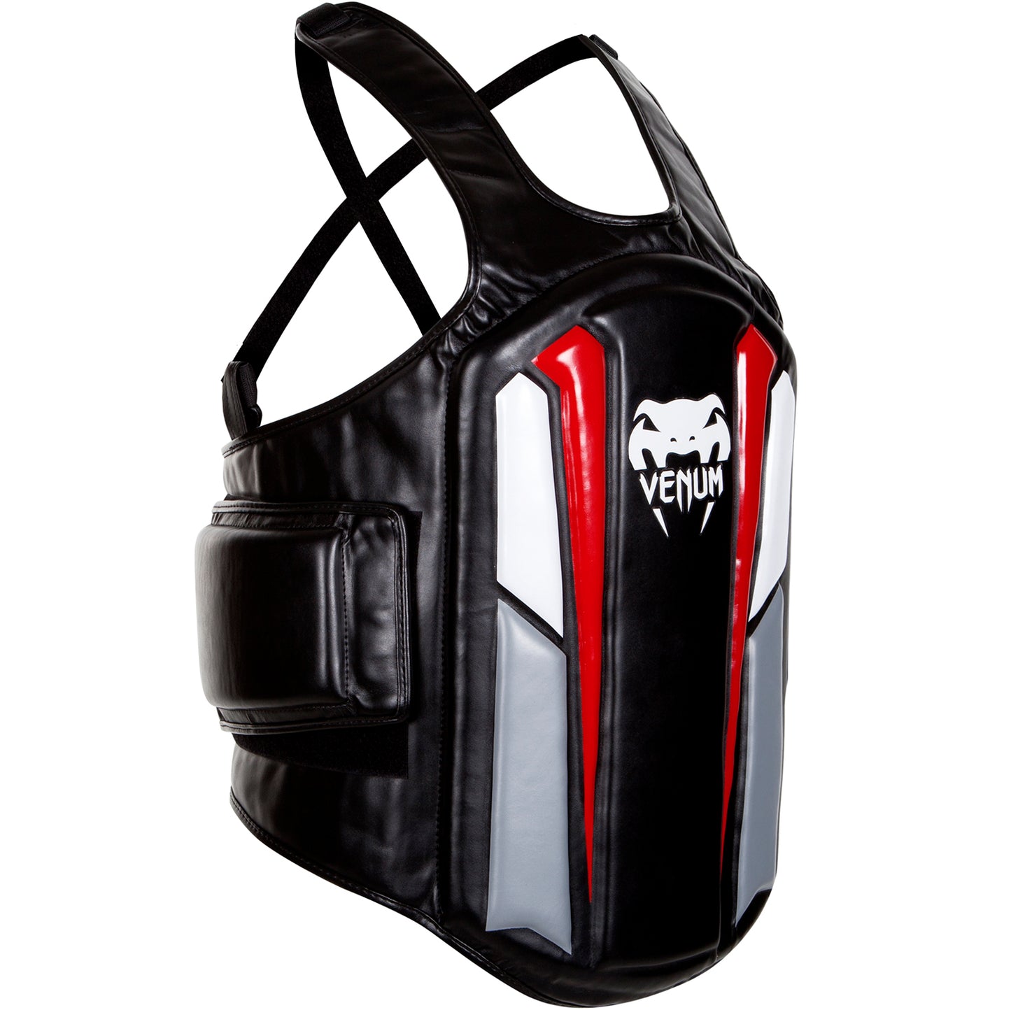 Plastron de protection Venum "Elite" - Noir/Blanc/Rouge - Plastrons