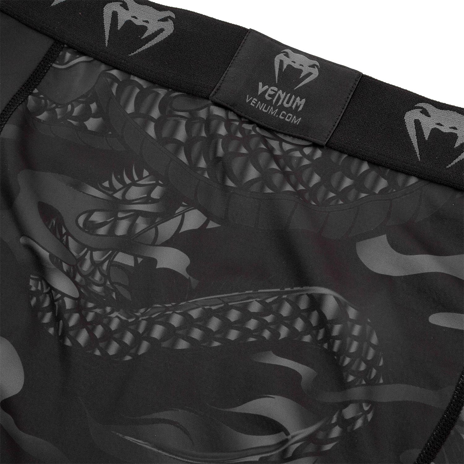 Pantalon de compression Venum Dragon's Flight - Noir/Noir - Pantalons de compression