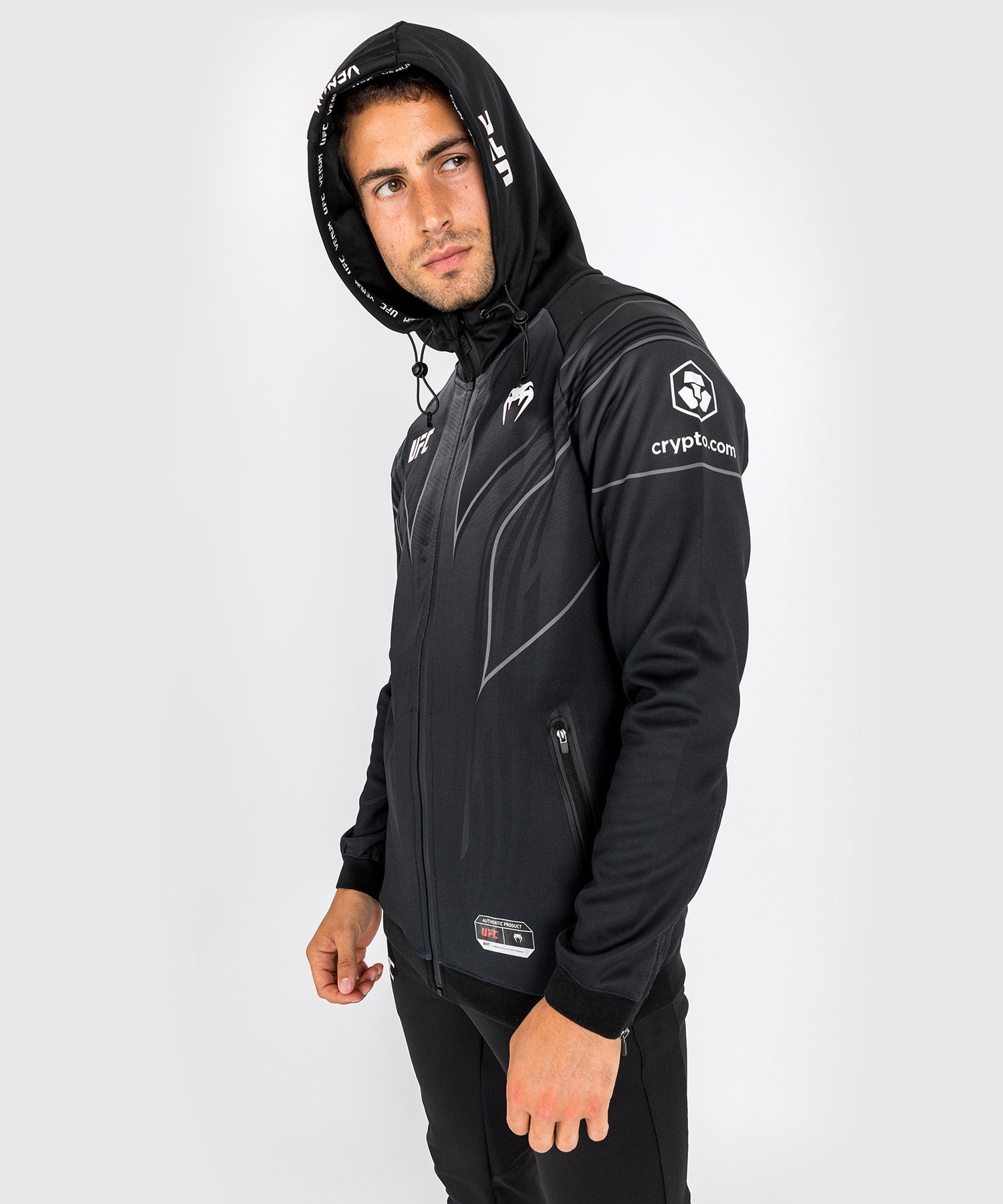 Sweat capuche Walkout UFC Venum Authentic Fight Night 2.0 pour homme Noir