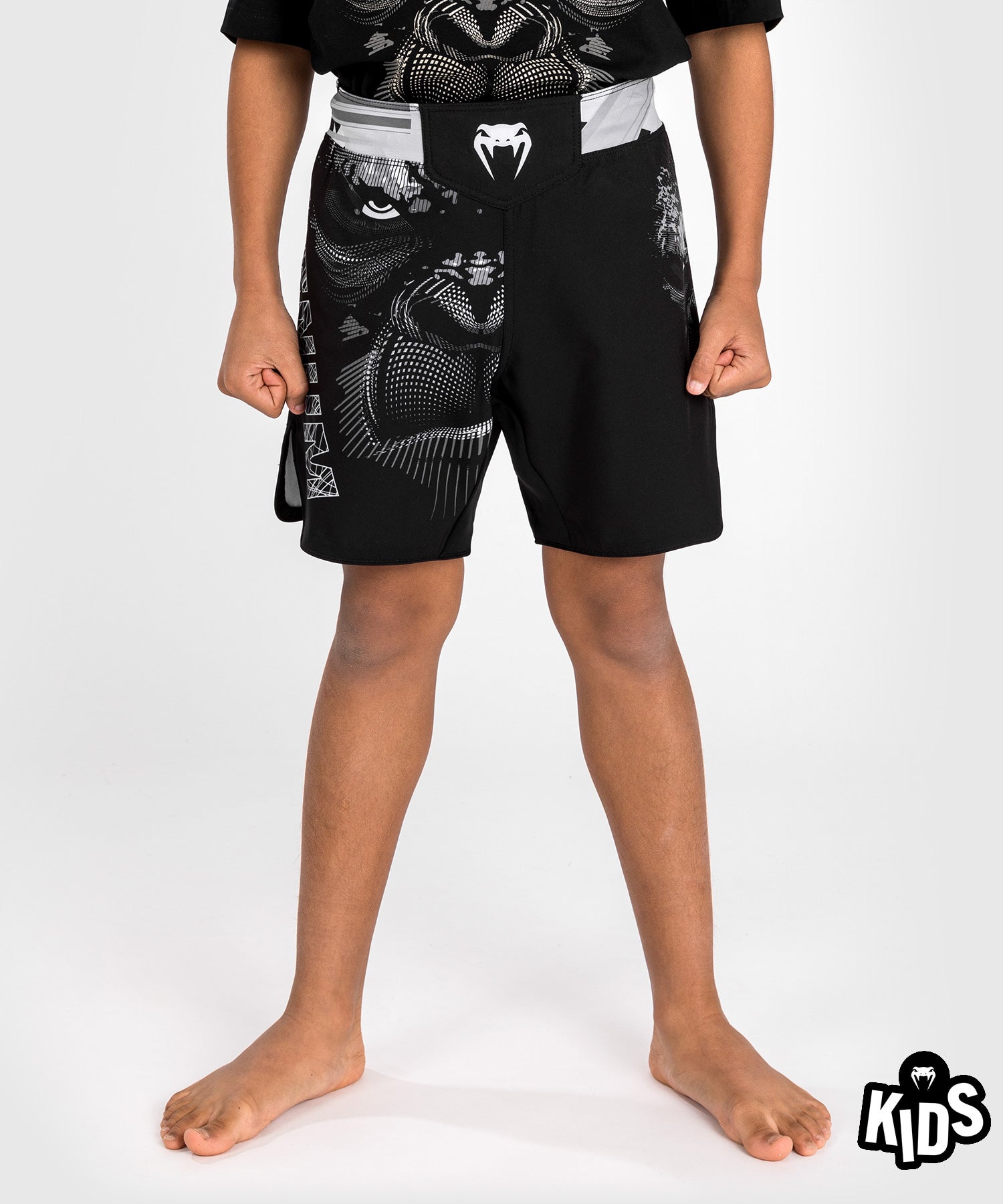 Short de combat Kids Venum Gorilla Jungle - Noir/Blanc - product-type_Shorts de MMA