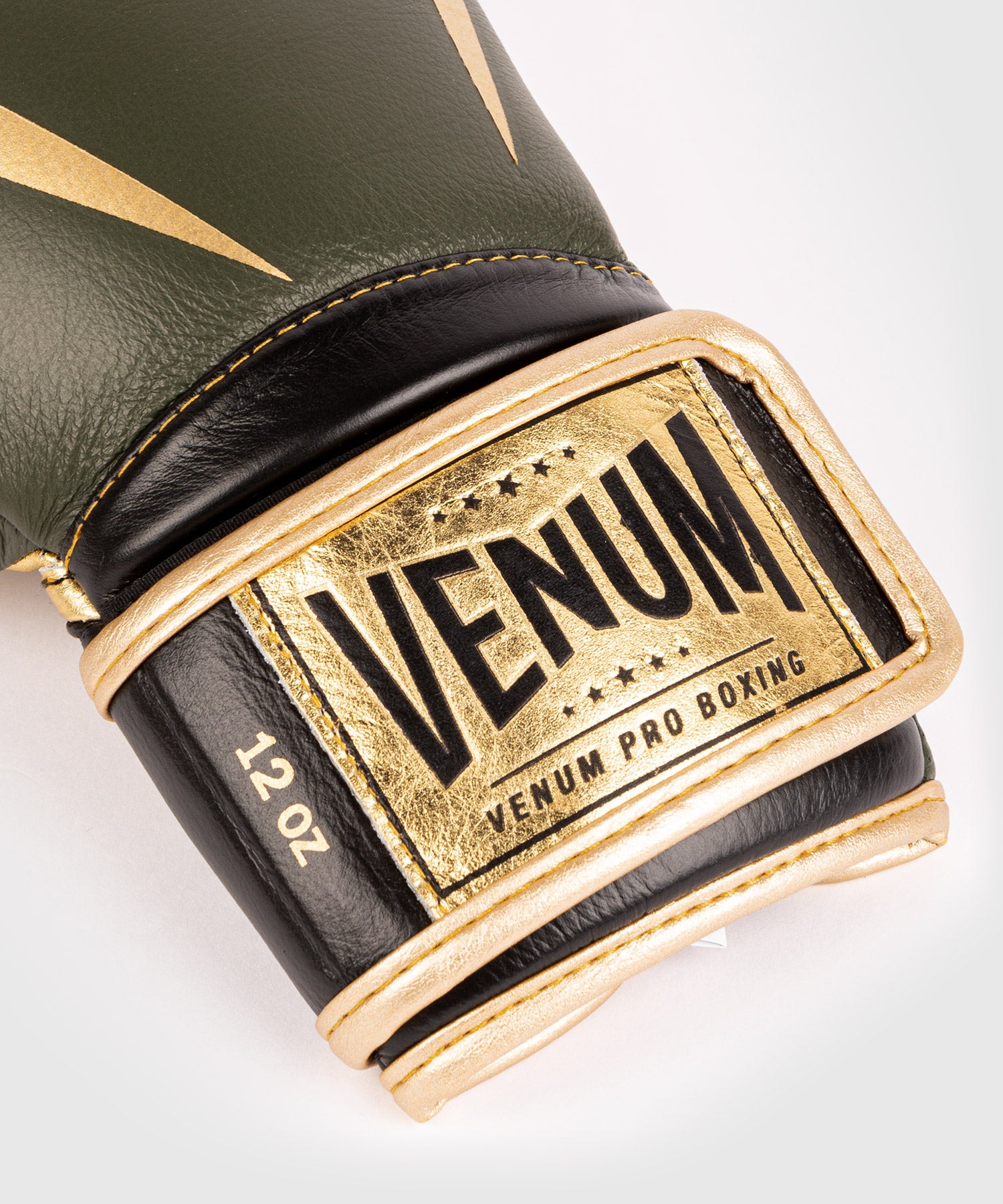 Gants de boxe pro Venum Giant 2.0 - Velcro - Kaki/Or - Gants de boxe Pro