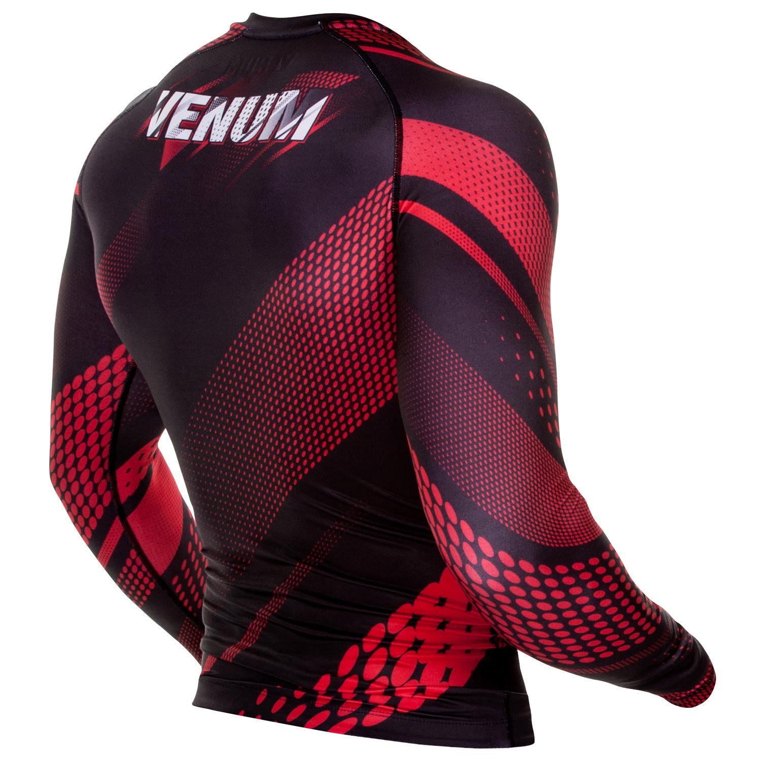 Rashguard Venum Rapid Manches Longues - Noir/Rouge - T-shirts de compression