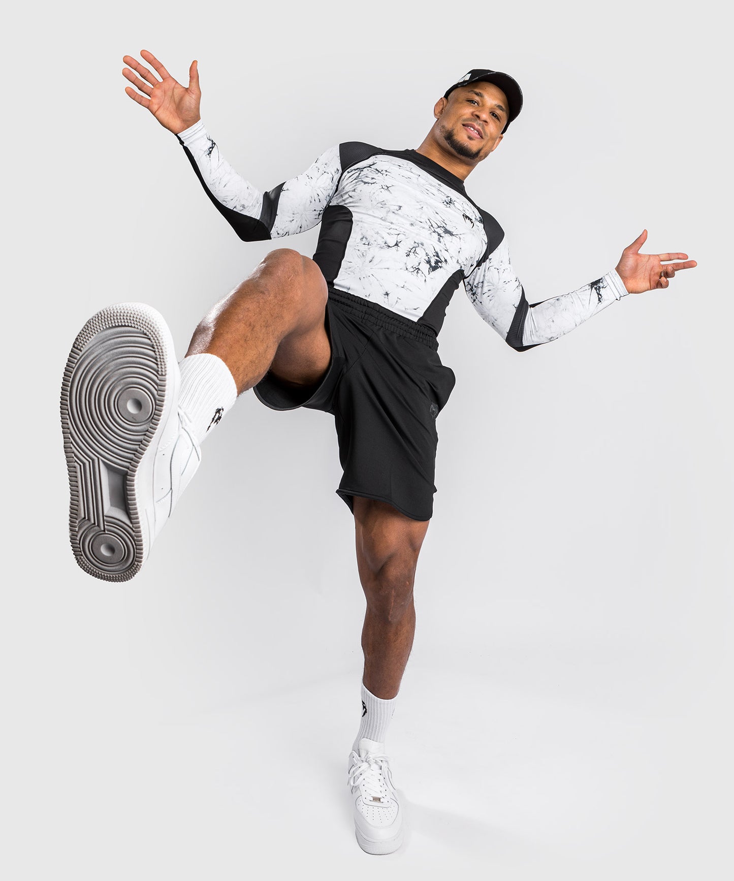 T-shirt de Compression Venum G-Fit Marble - Manches Longues - Marbre - T-shirts de compression