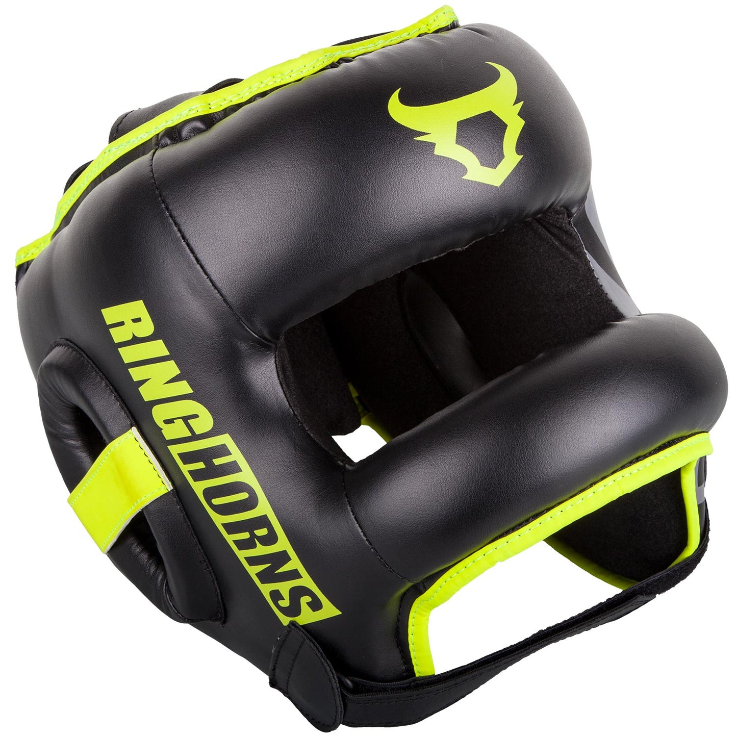 Casque de boxe Ringhorns Nitro - Noir/Jaune Fluo - Casques