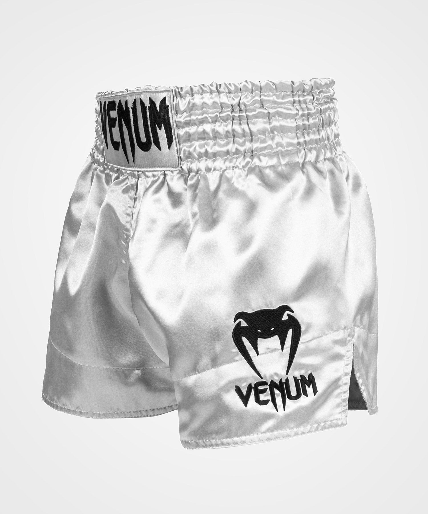 Short de Muay Thai Venum Classic - Argent/Noir - Shorts de boxe thaï