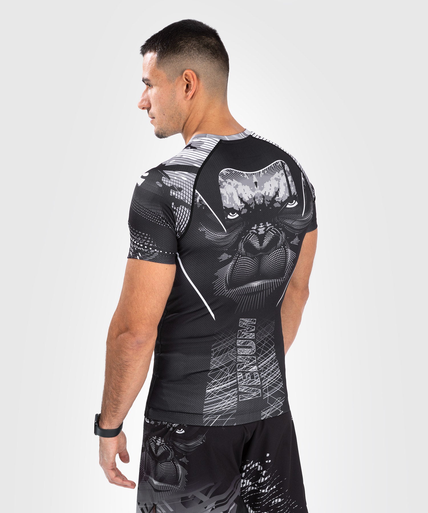 Rashguard Manches Courtes Venum Gorilla Jungle - Noir/Blanc - product-type_T-Shirts de Compression