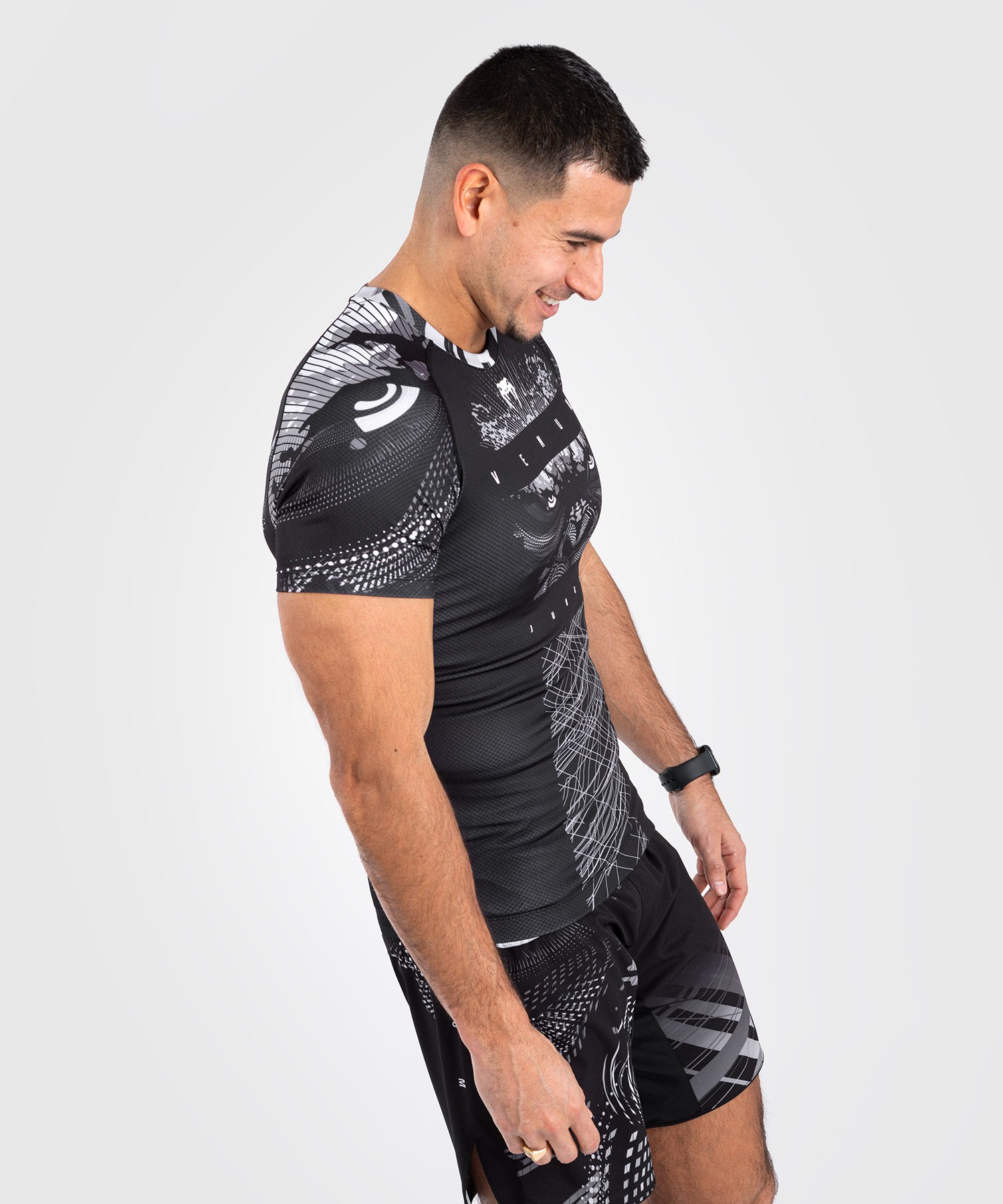 Rashguard Manches Courtes Venum Gorilla Jungle - Noir/Blanc - product-type_T-Shirts de Compression