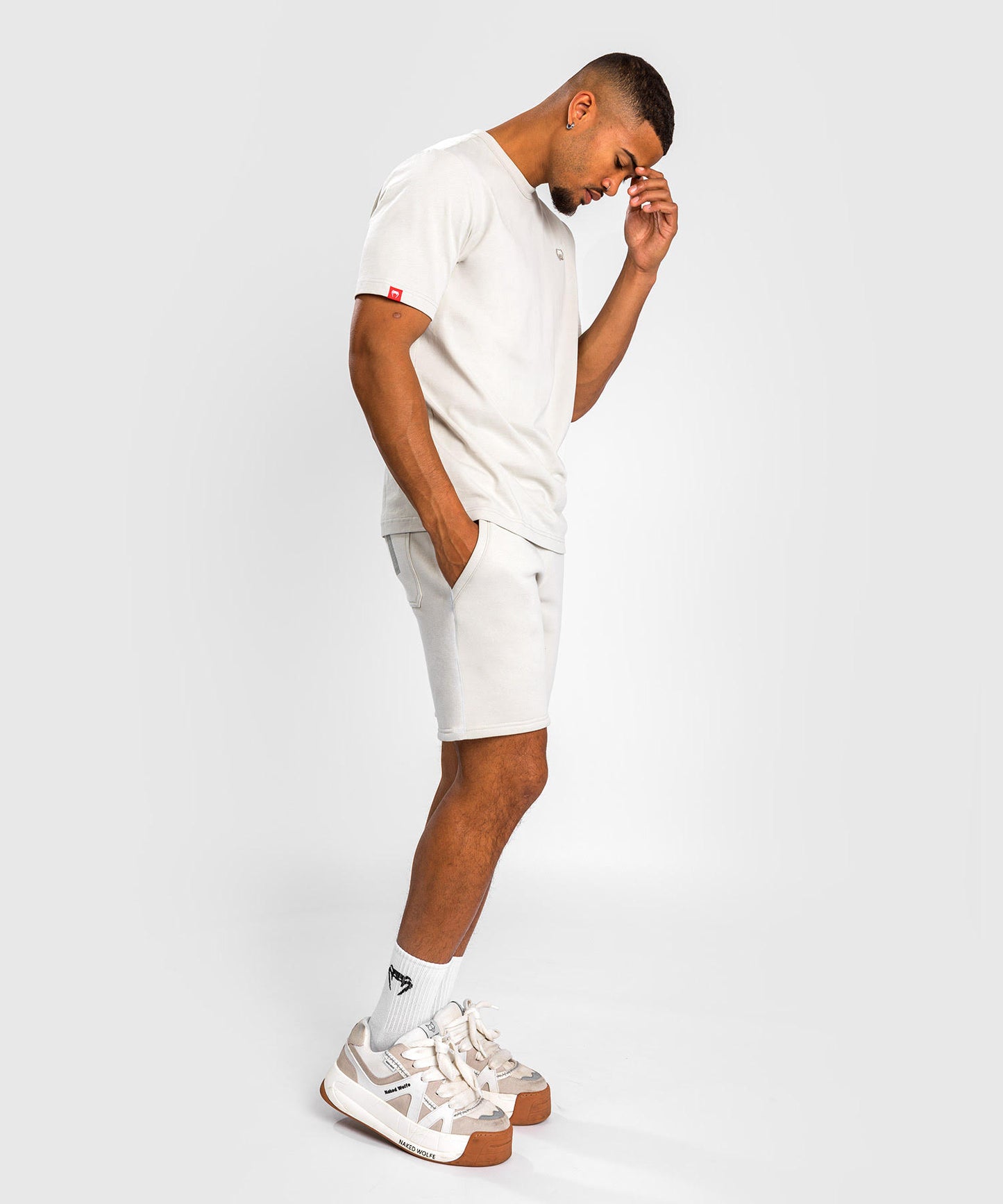 Short en coton Venum Silent Power - Beige - product-type_Shorts en Coton